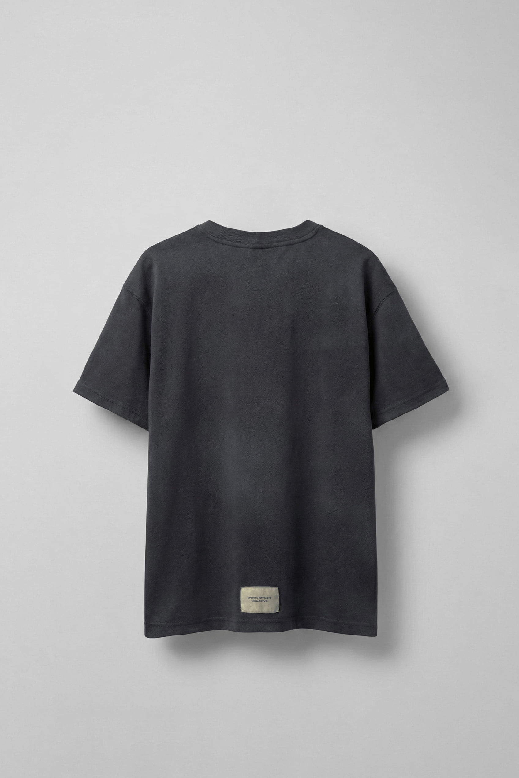 Erkek Oversize Yıkamalı Pamuklu Basic T-Shirt Siyah
