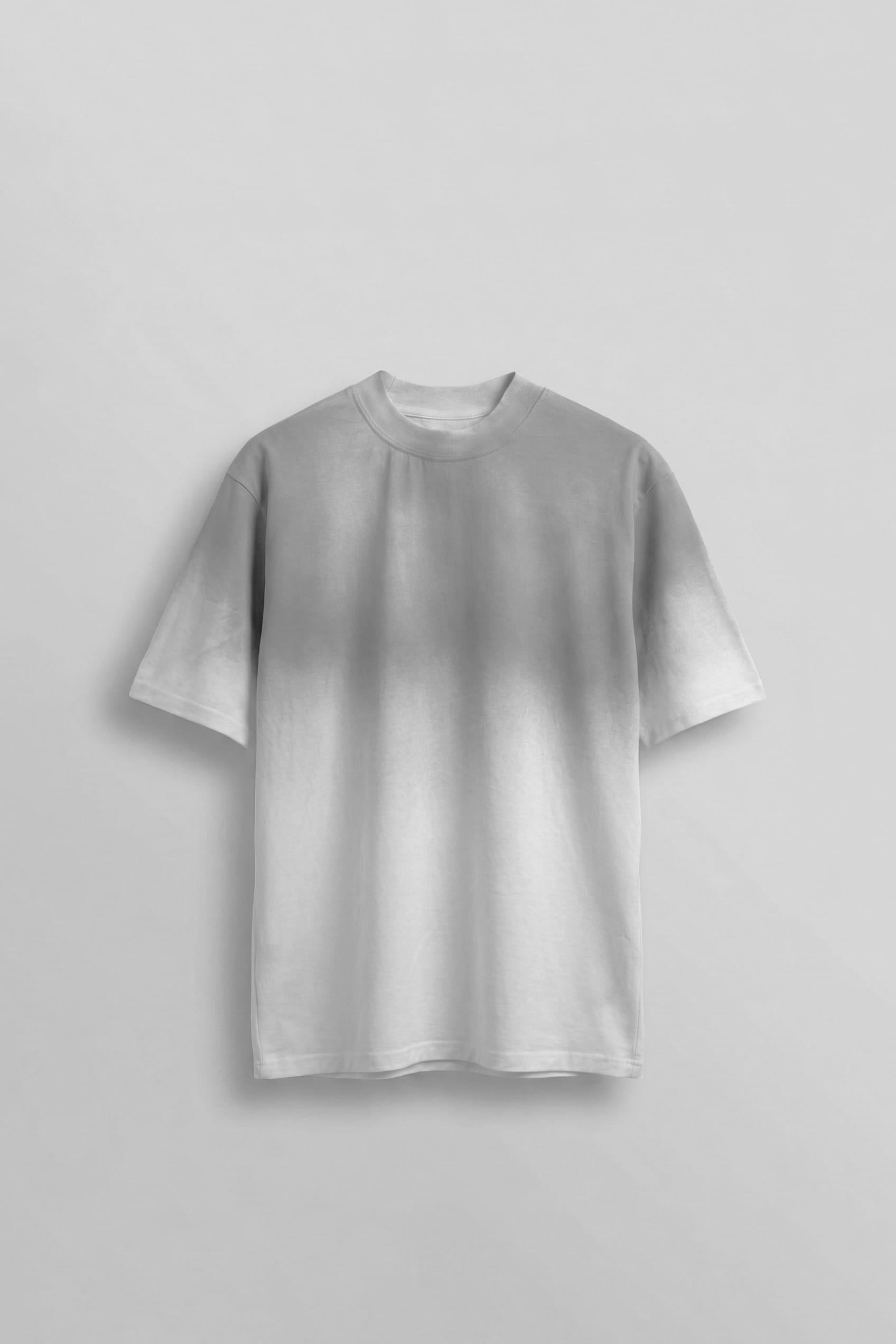 Erkek Oversize Yıkamalı Premium T-Shirt Beyaz
