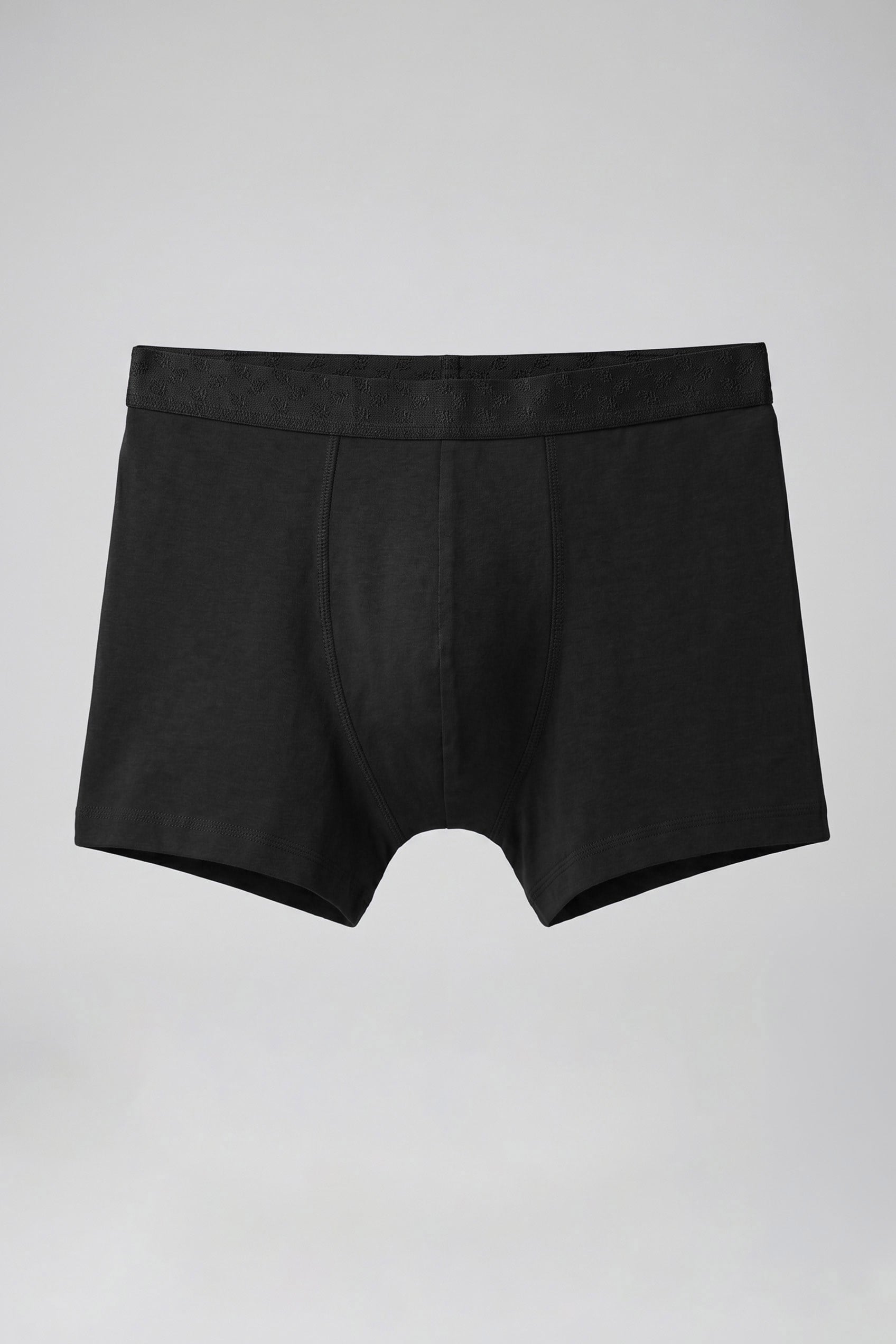 Erkek Pamuklu Modal Lastikli Boxer Siyah