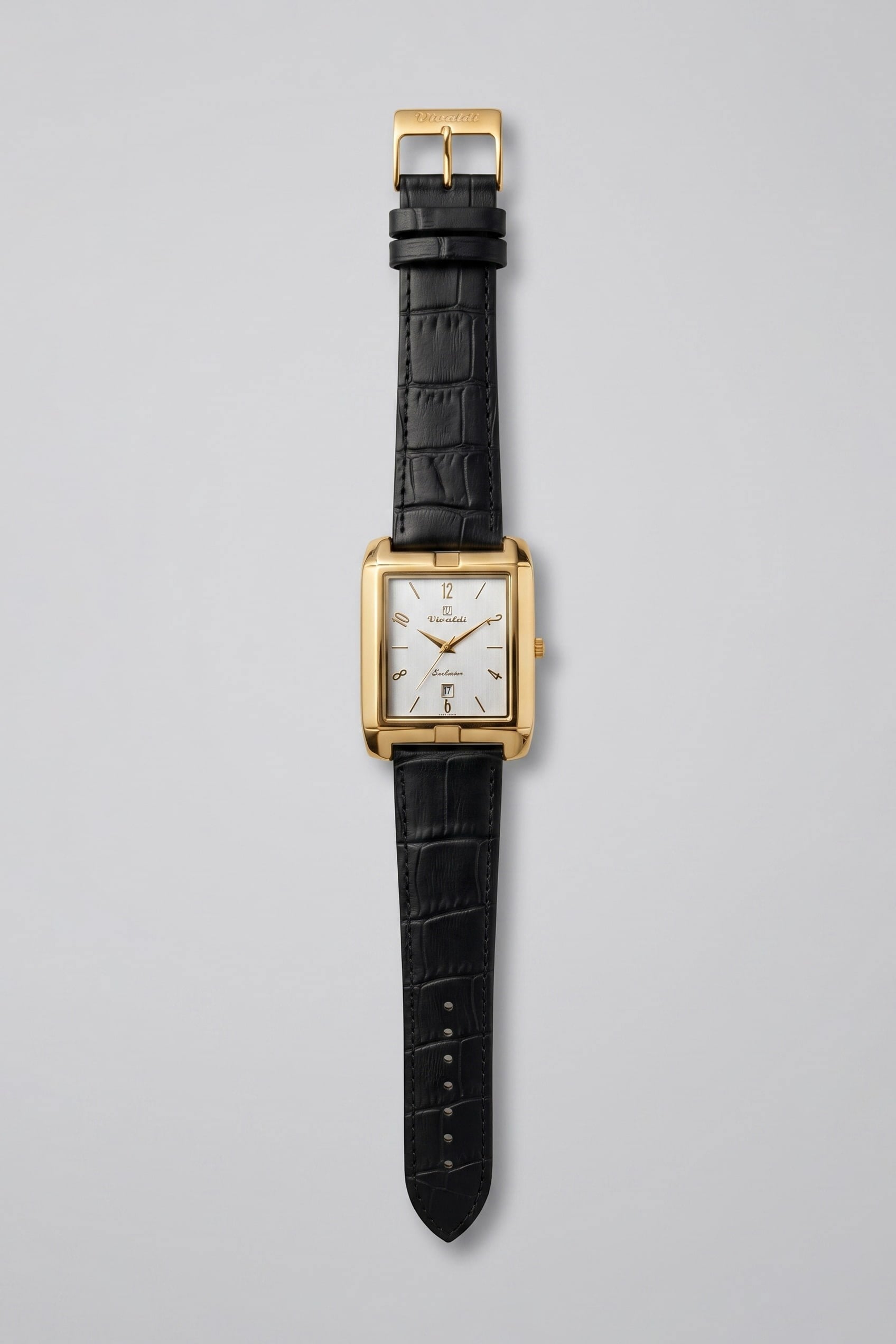 Erkek Premium Vintage Deri Kordon Kol Saati Gümüş