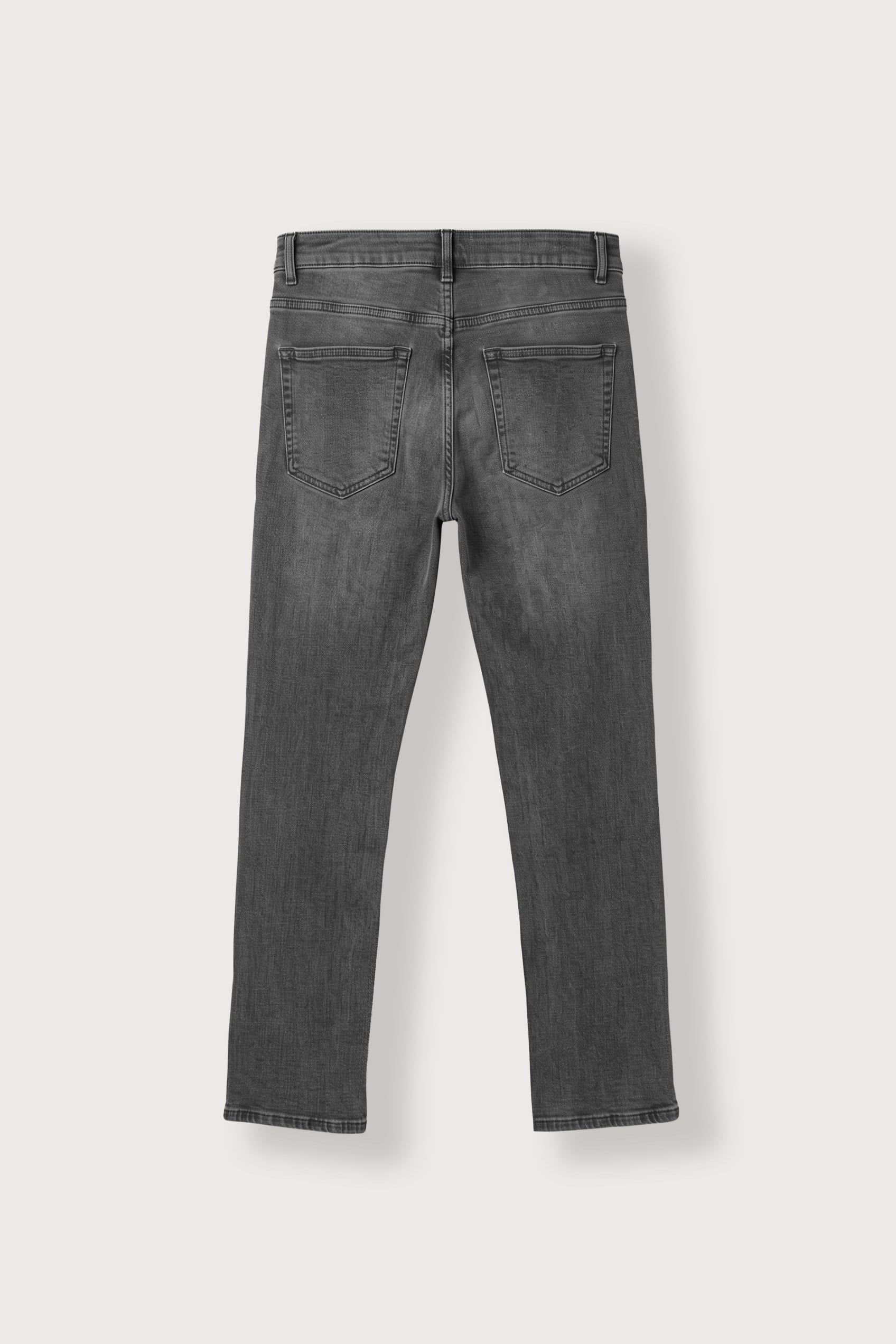 Erkek Regular Fit Basic Jean Pantolon Gri