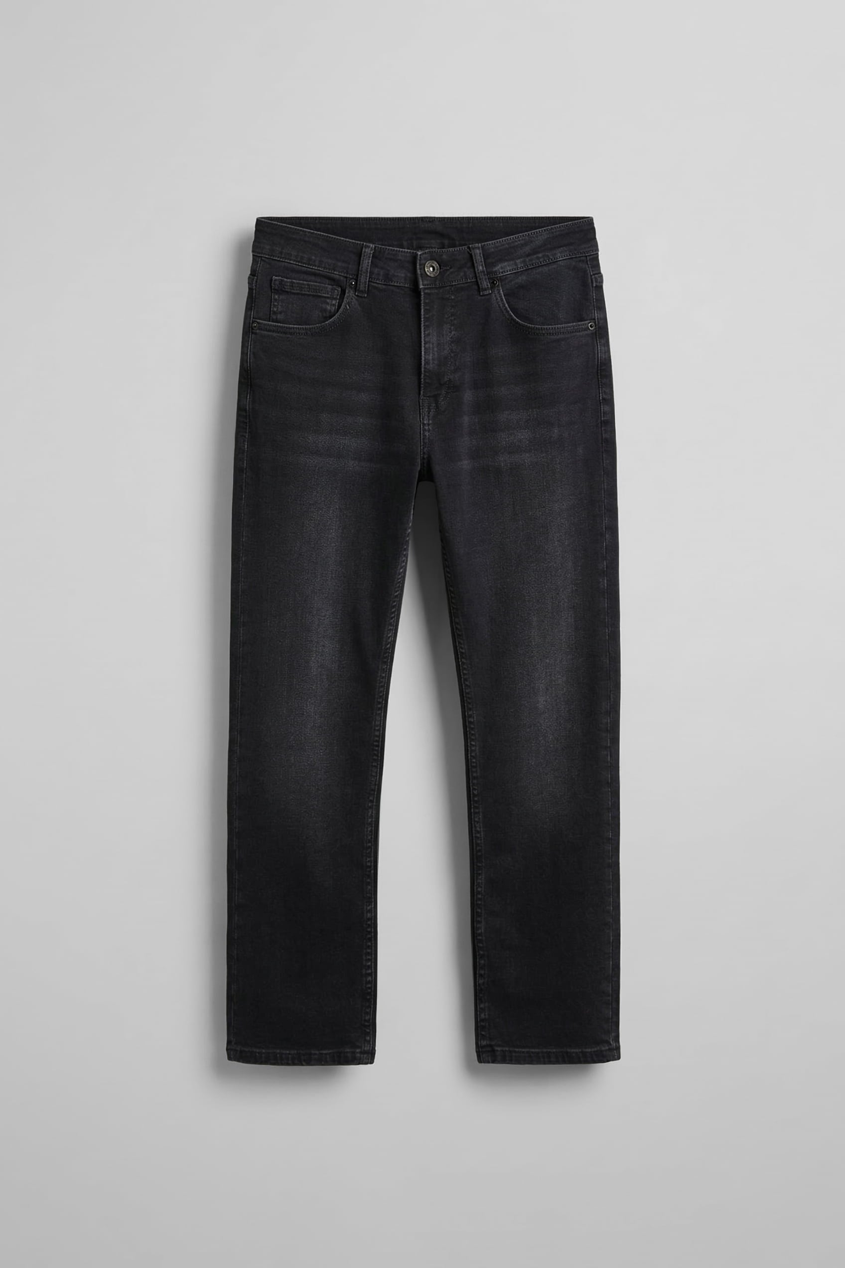 Erkek Regular Fit Basic Jean Pantolon Siyah