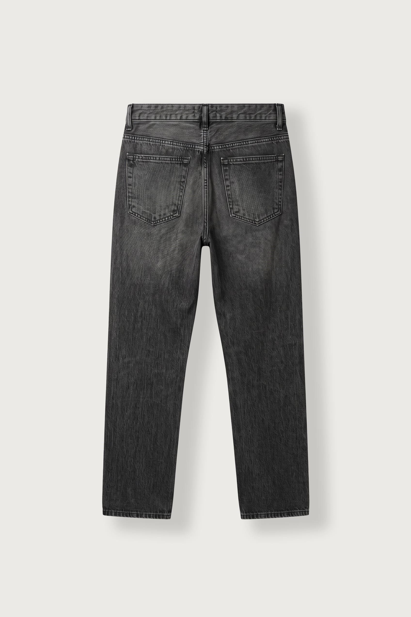 Erkek Regular Fit Yıkamalı Jean Pantolon Antrasit