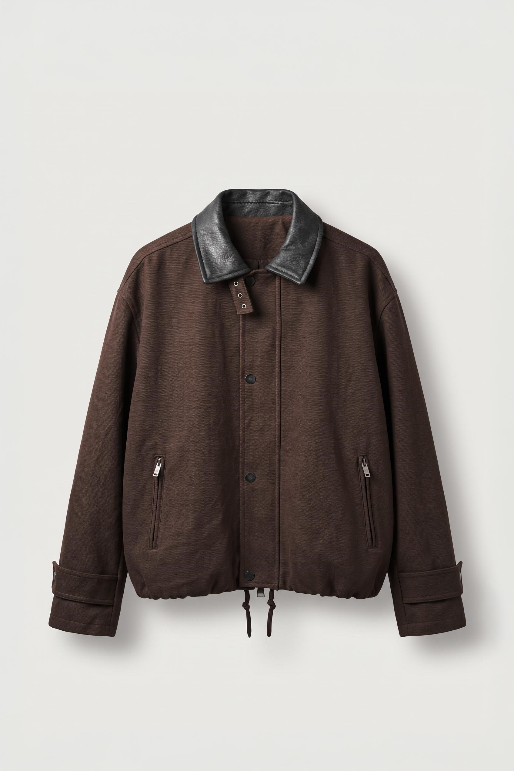 Erkek Relax Fit Gabardin Kumaş Ceket Kahverengi
