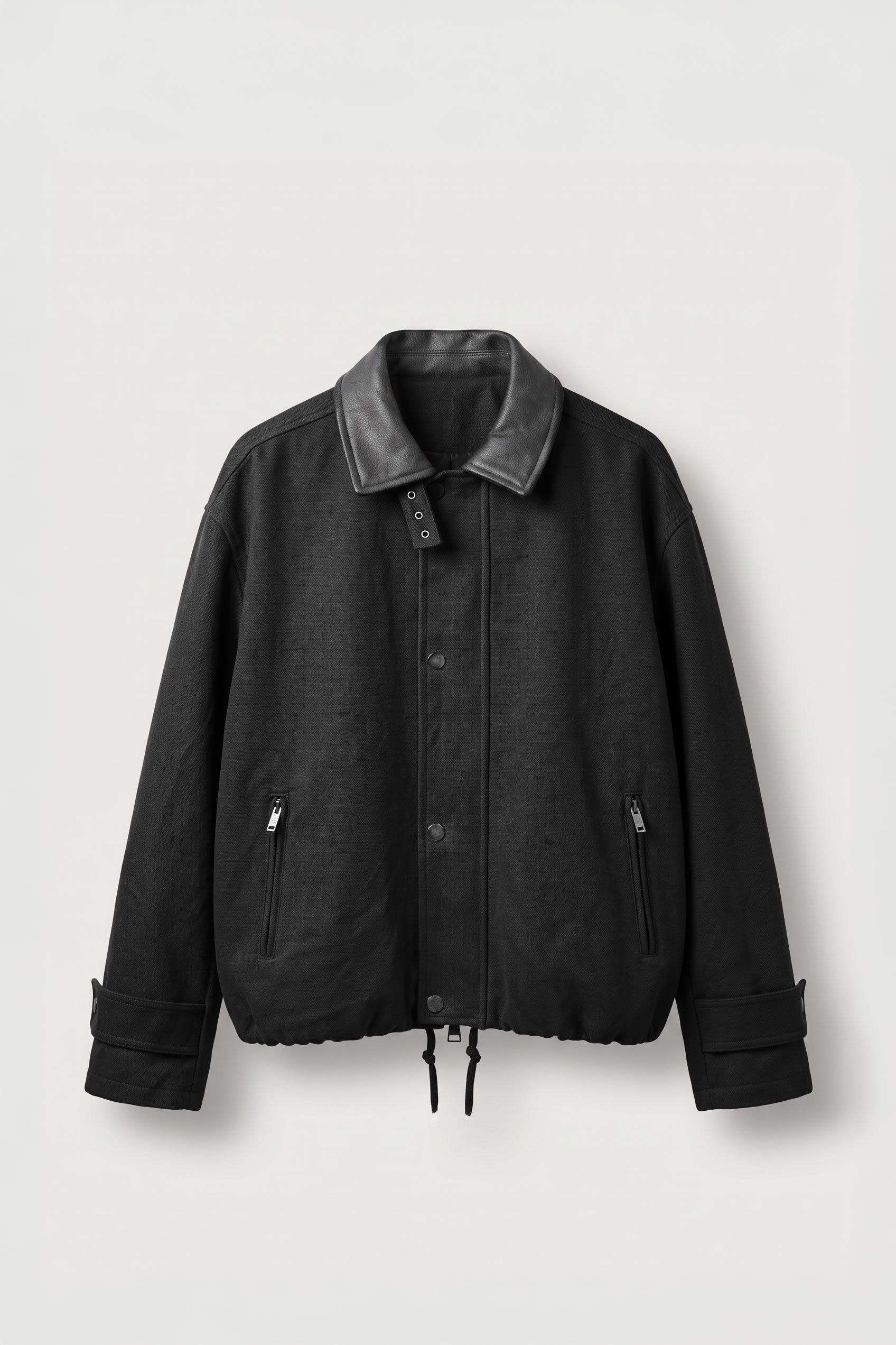 Erkek Relax Fit Gabardin Kumaş Ceket Siyah