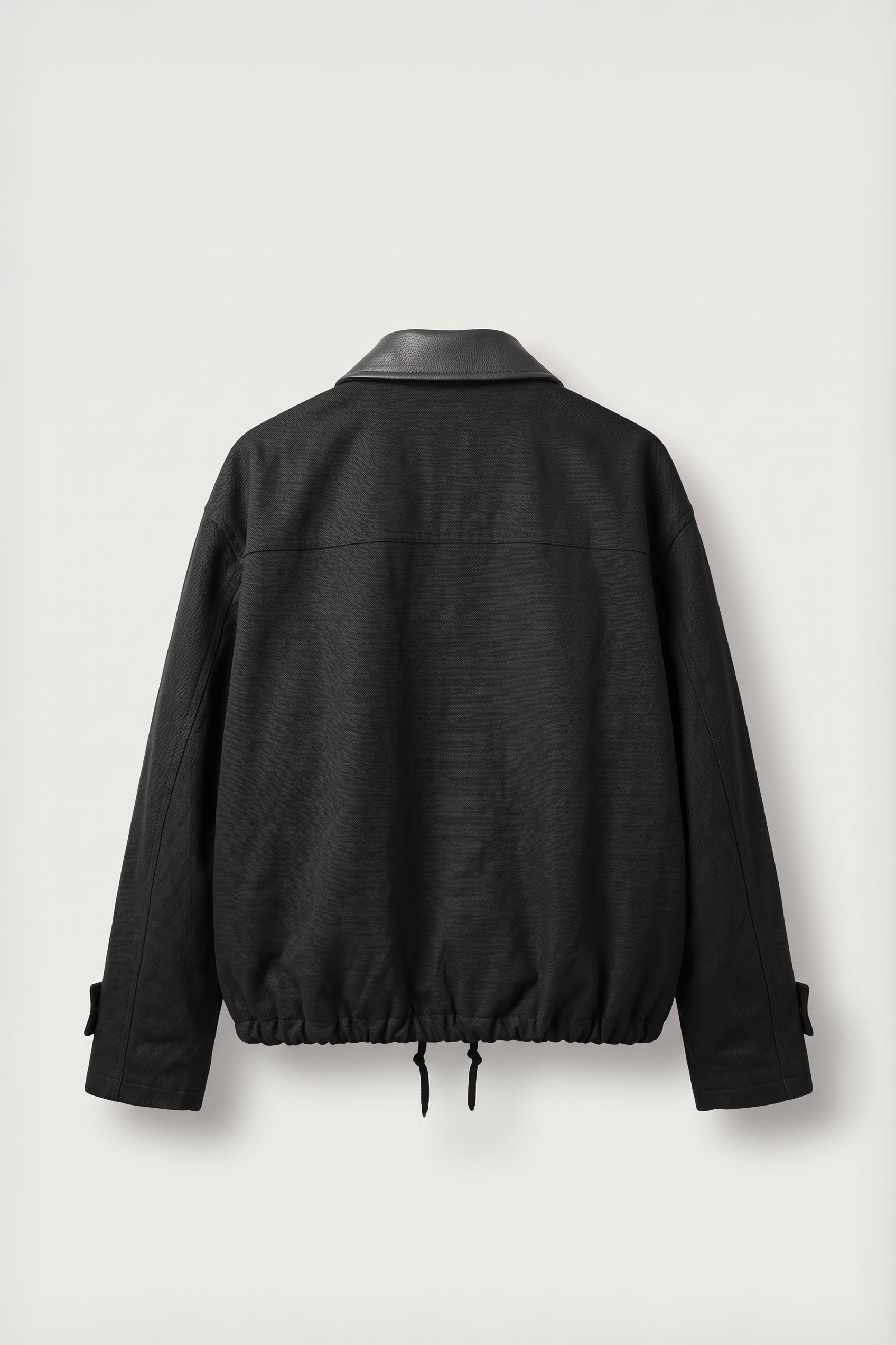 Erkek Relax Fit Gabardin Kumaş Ceket Siyah