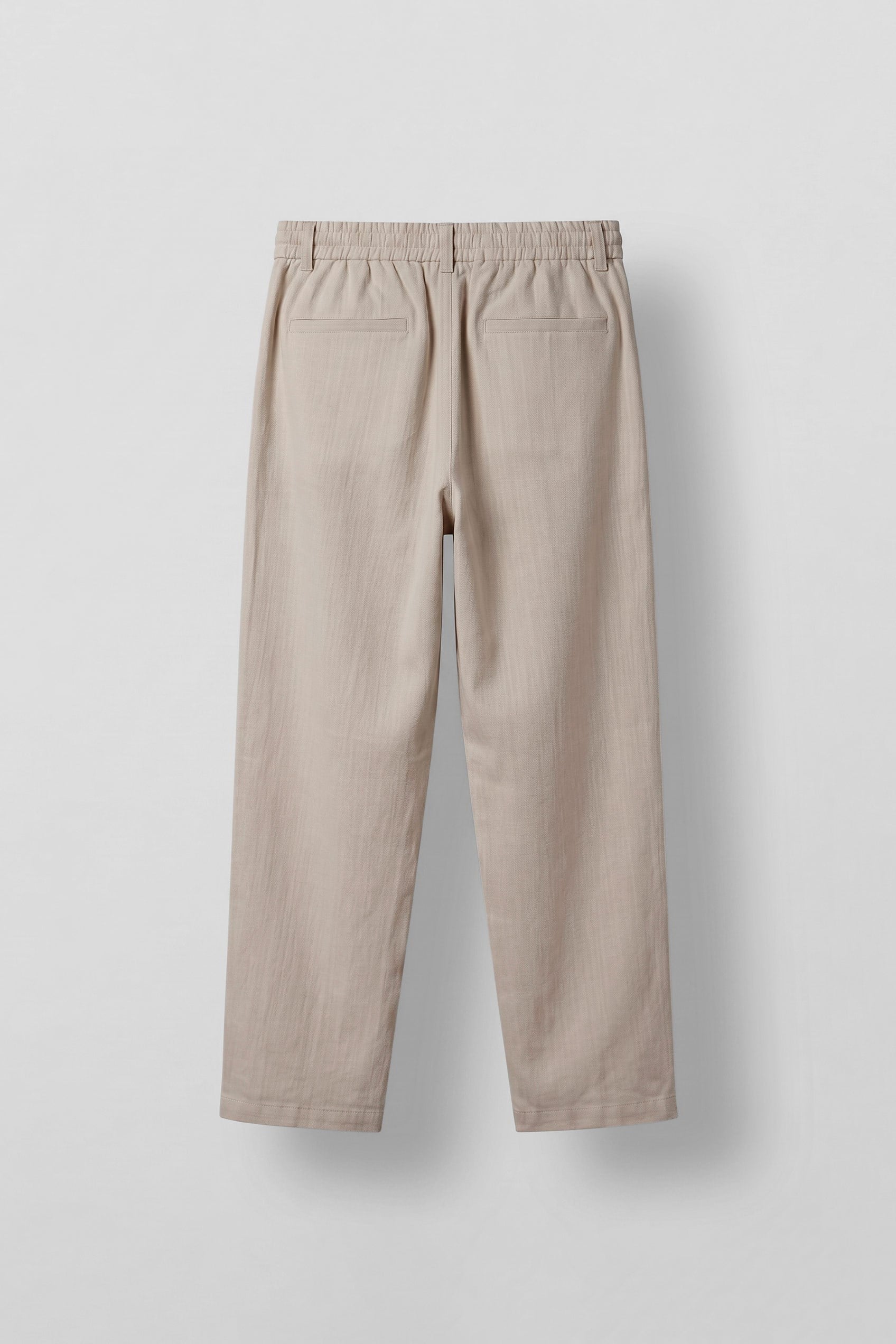 Erkek Relaxed Fit Bağcıklı Rahat Kalıp Pantolon Taş Rengi