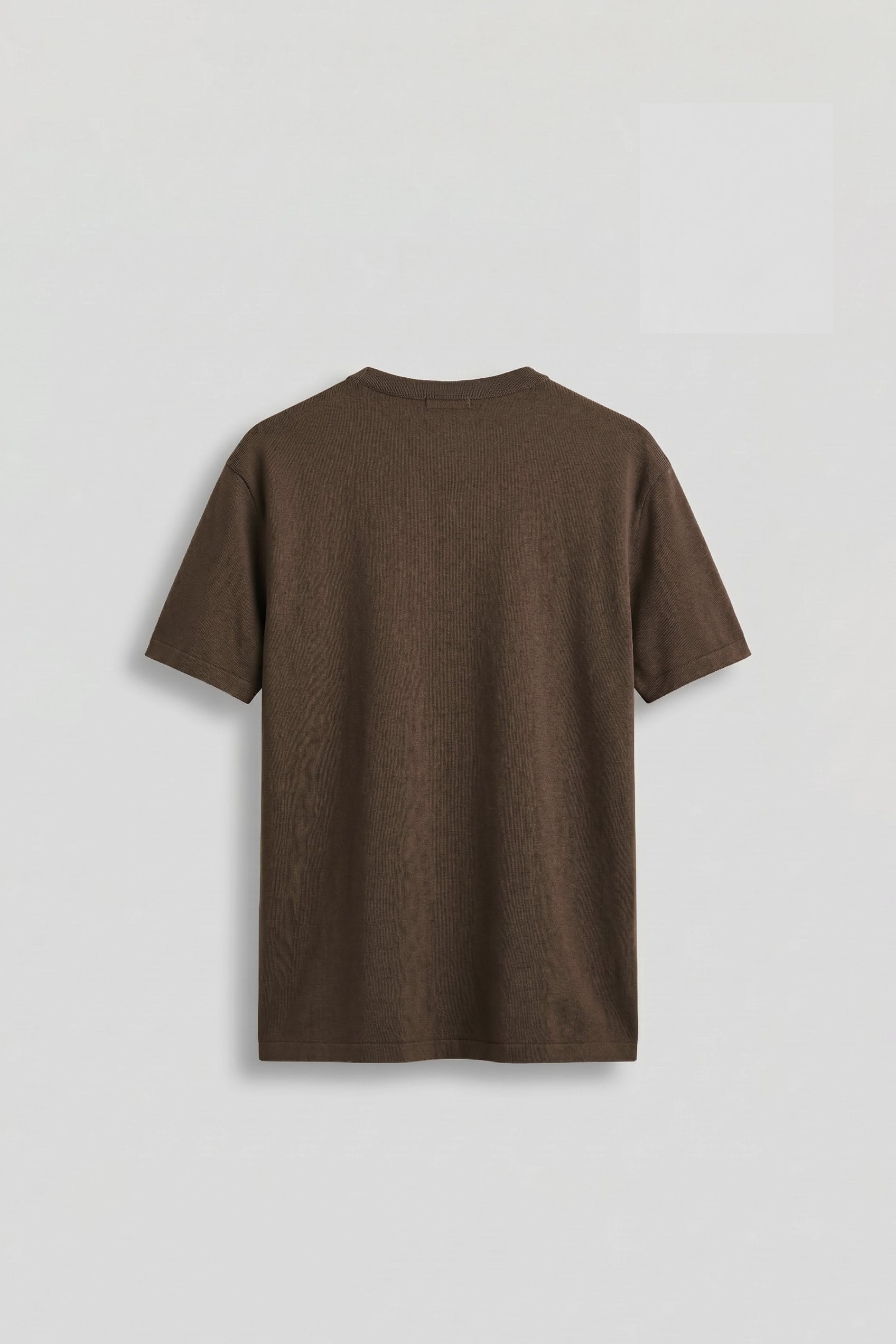Erkek Relaxed Fit Düğmeli Henley Yaka Basic T-Shirt Kahverengi