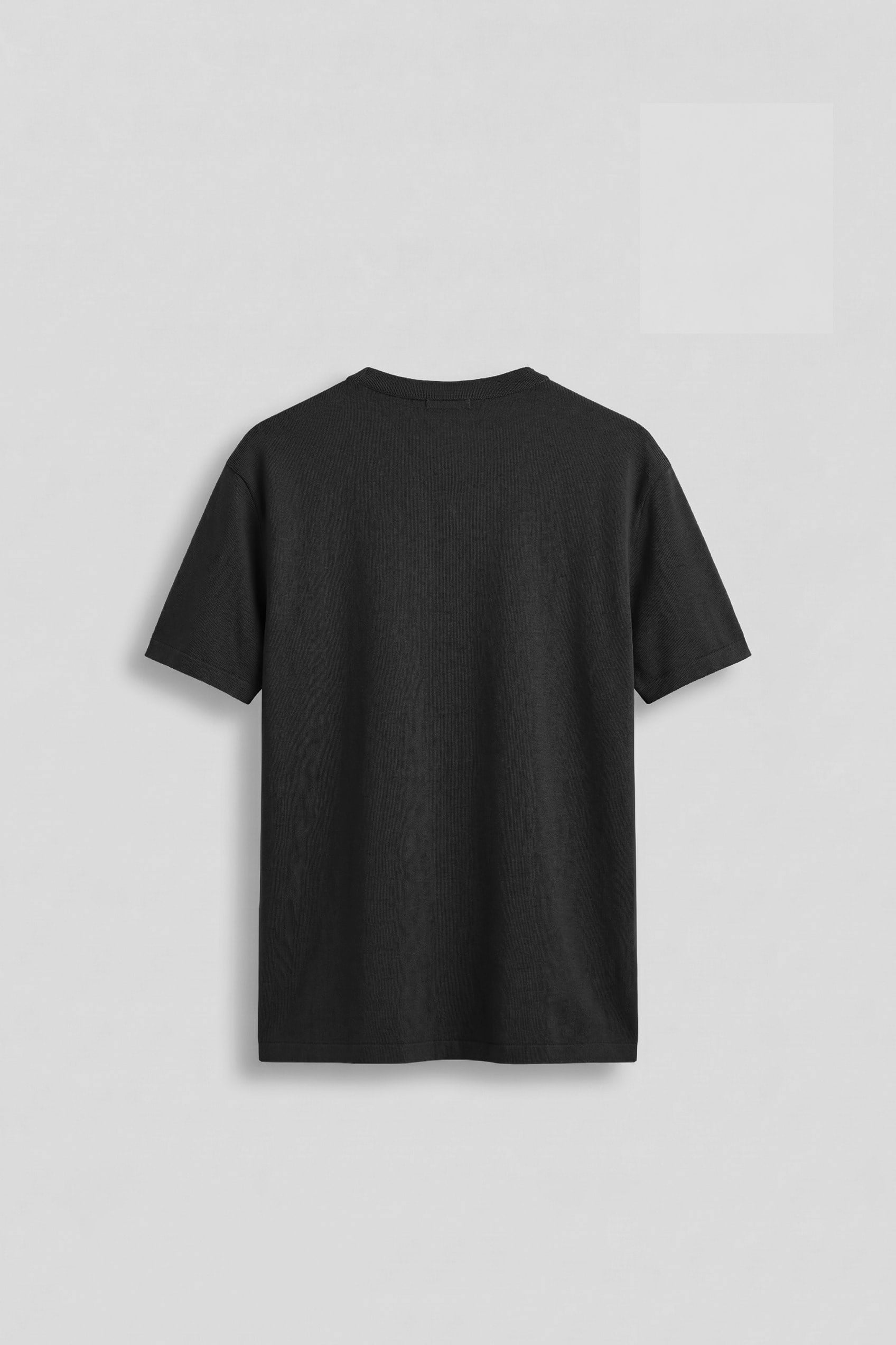 Erkek Relaxed Fit Düğmeli Henley Yaka Basic T-Shirt Siyah