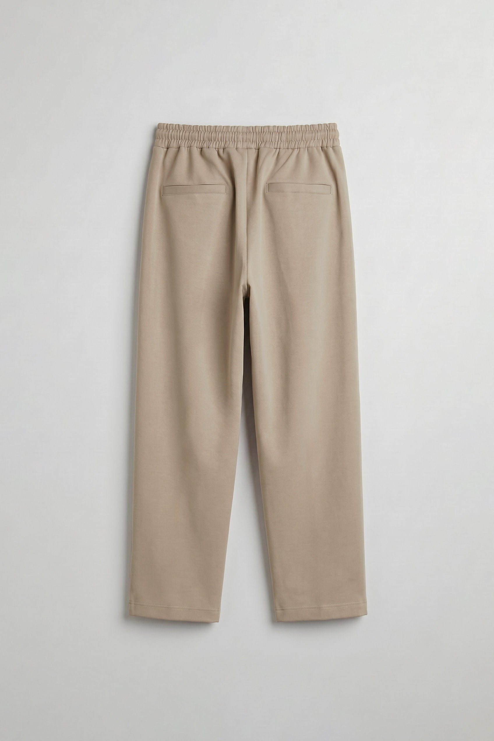 Erkek Relaxed Fit Lastikli Bel Pileli Pantolon Bej