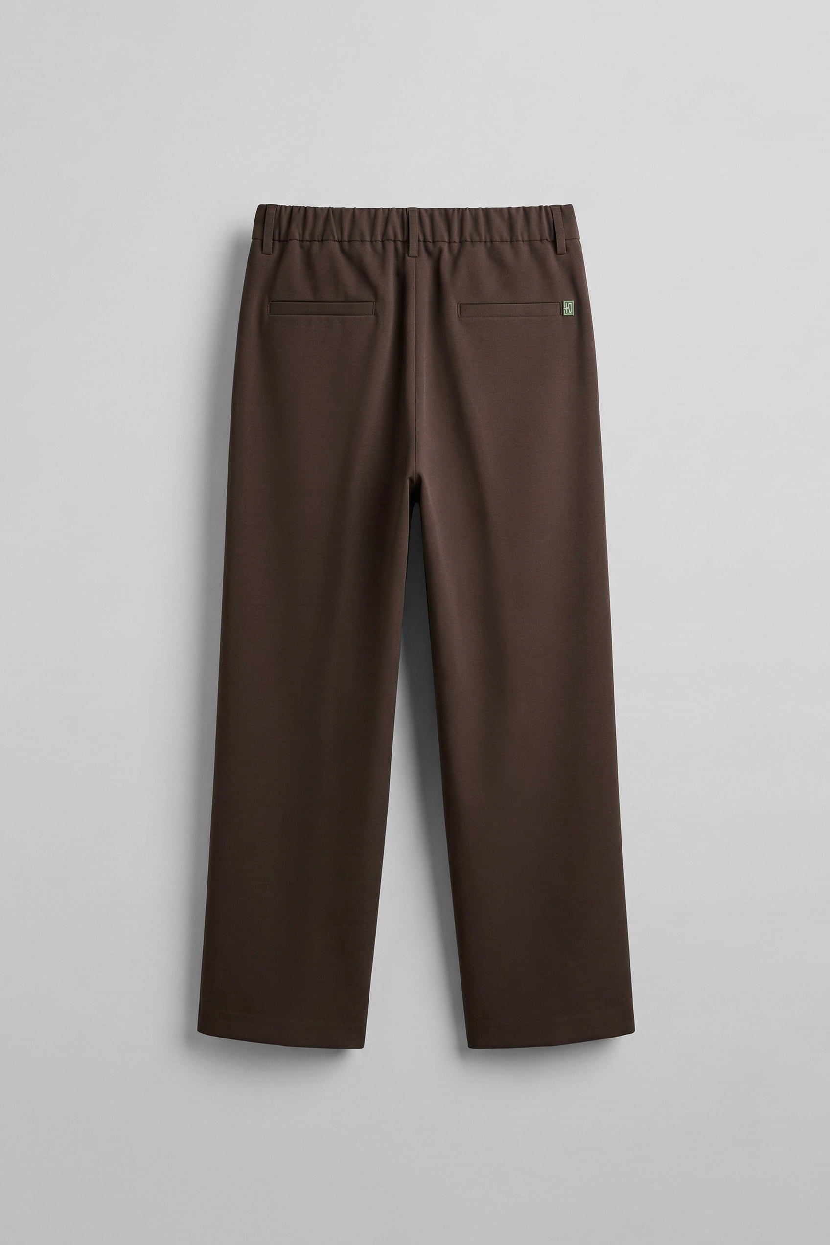 Erkek Relaxed Fit Pile Detaylı Premium Kumaş Pantolon Kahverengi