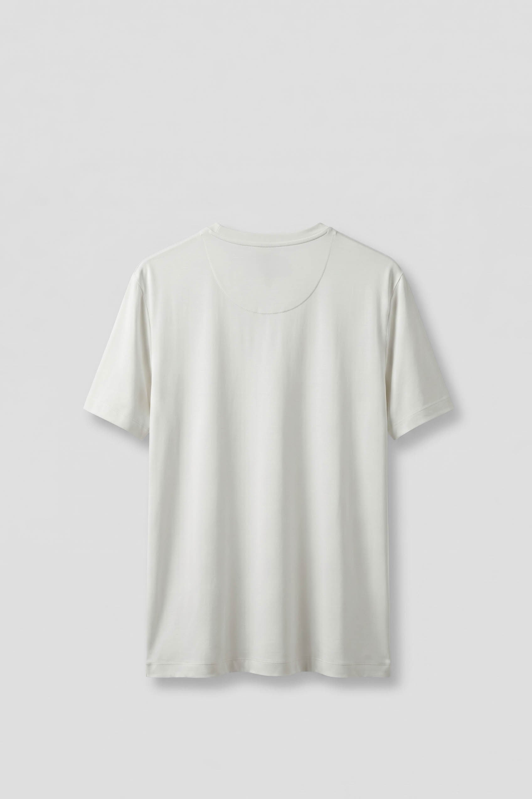 Erkek Slim Fit Bisiklet Yaka Basic T-Shirt Beyaz