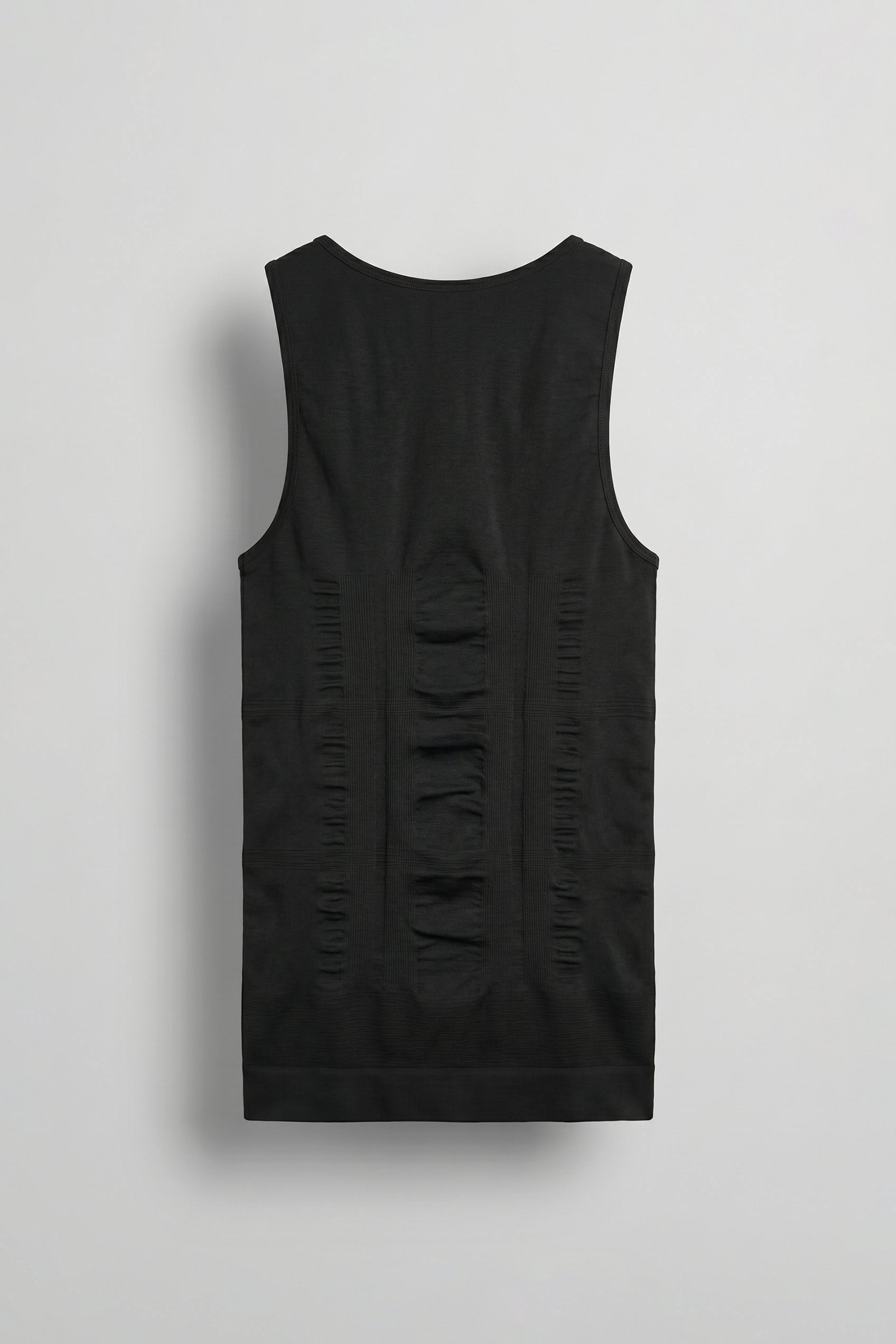 Erkek Slim Fit Vücut Şekillendirici Esnek Korse Atlet Siyah