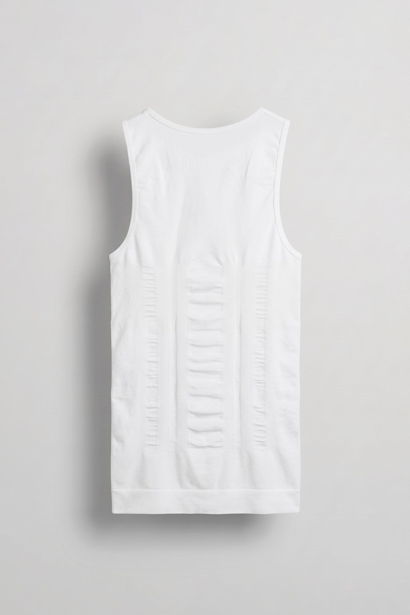 Erkek Slim Fit Vücut Şekillendirici Esnek Korse Atlet Beyaz