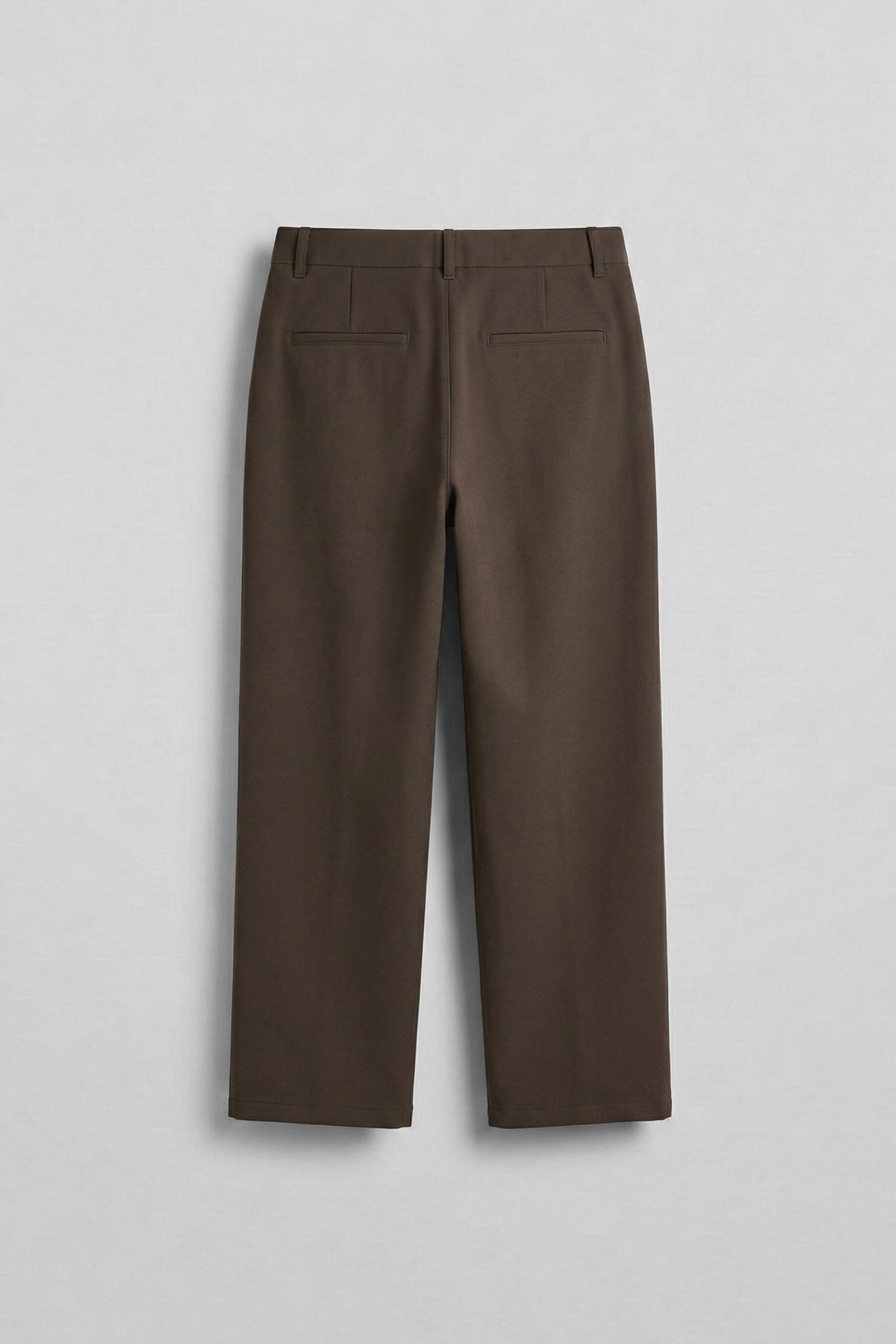 Erkek Smart Casual Bol Paça Relaxed Fit Pantolon Kahverengi