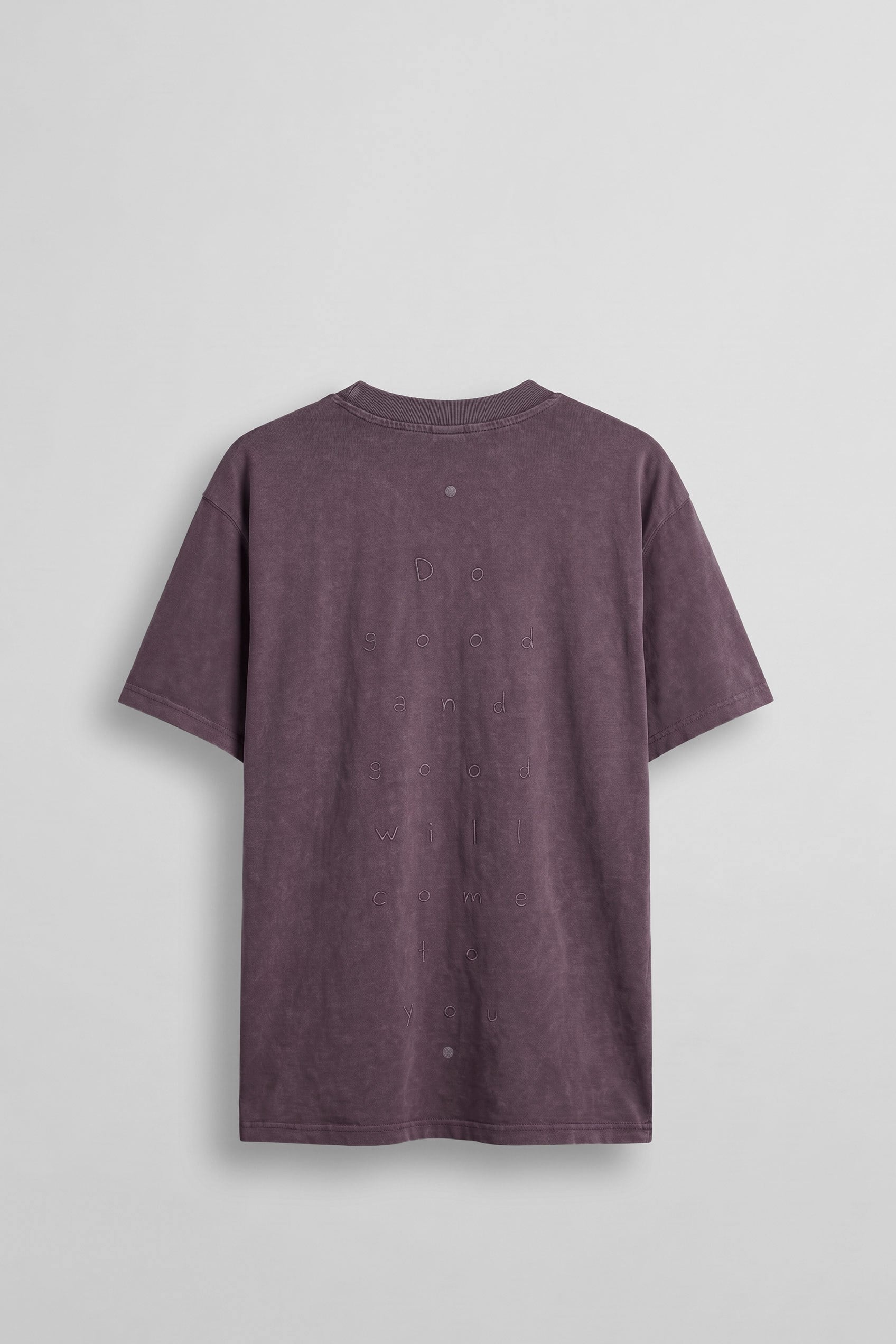 Erkek Vintage Yıkamalı Oversize Pamuklu T-Shirt Bordo