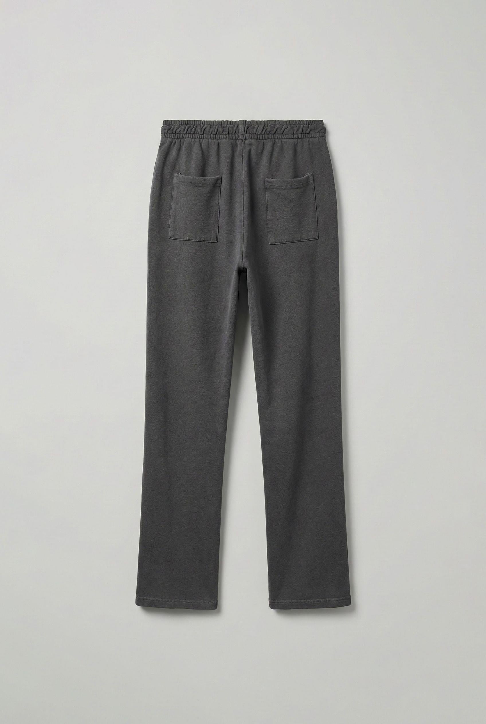 Erkek Yıkamalı Baggy Fit İnce Eşofman Siyah