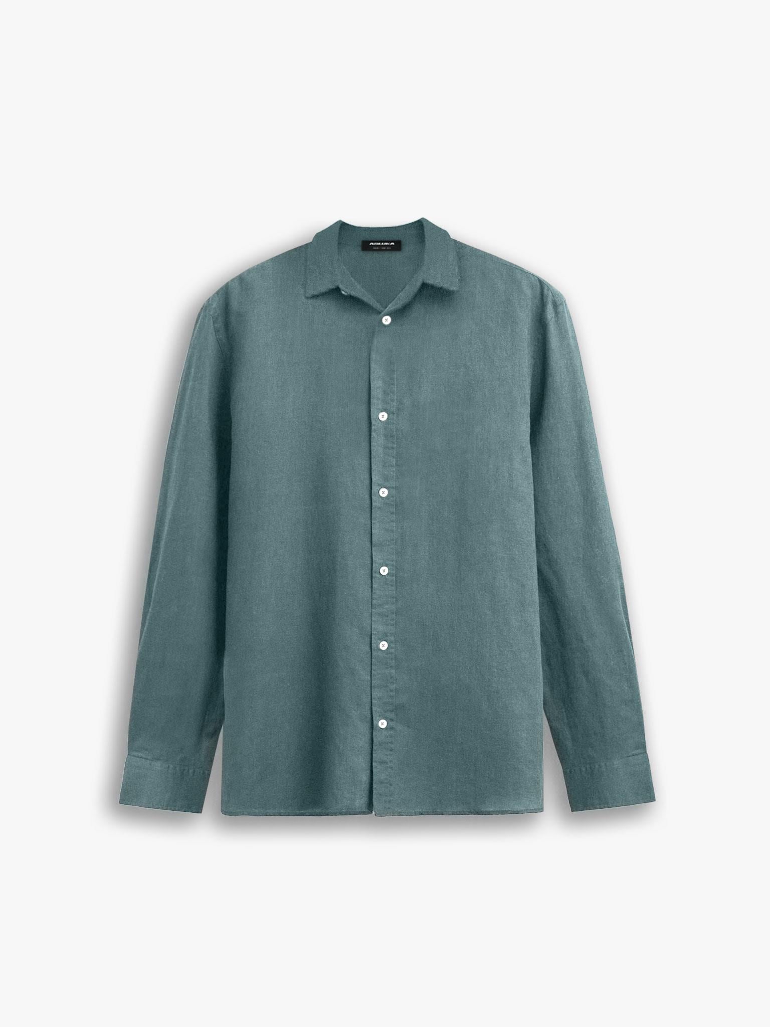 Erkek Oversize Basic Rahat Gömlek Mint