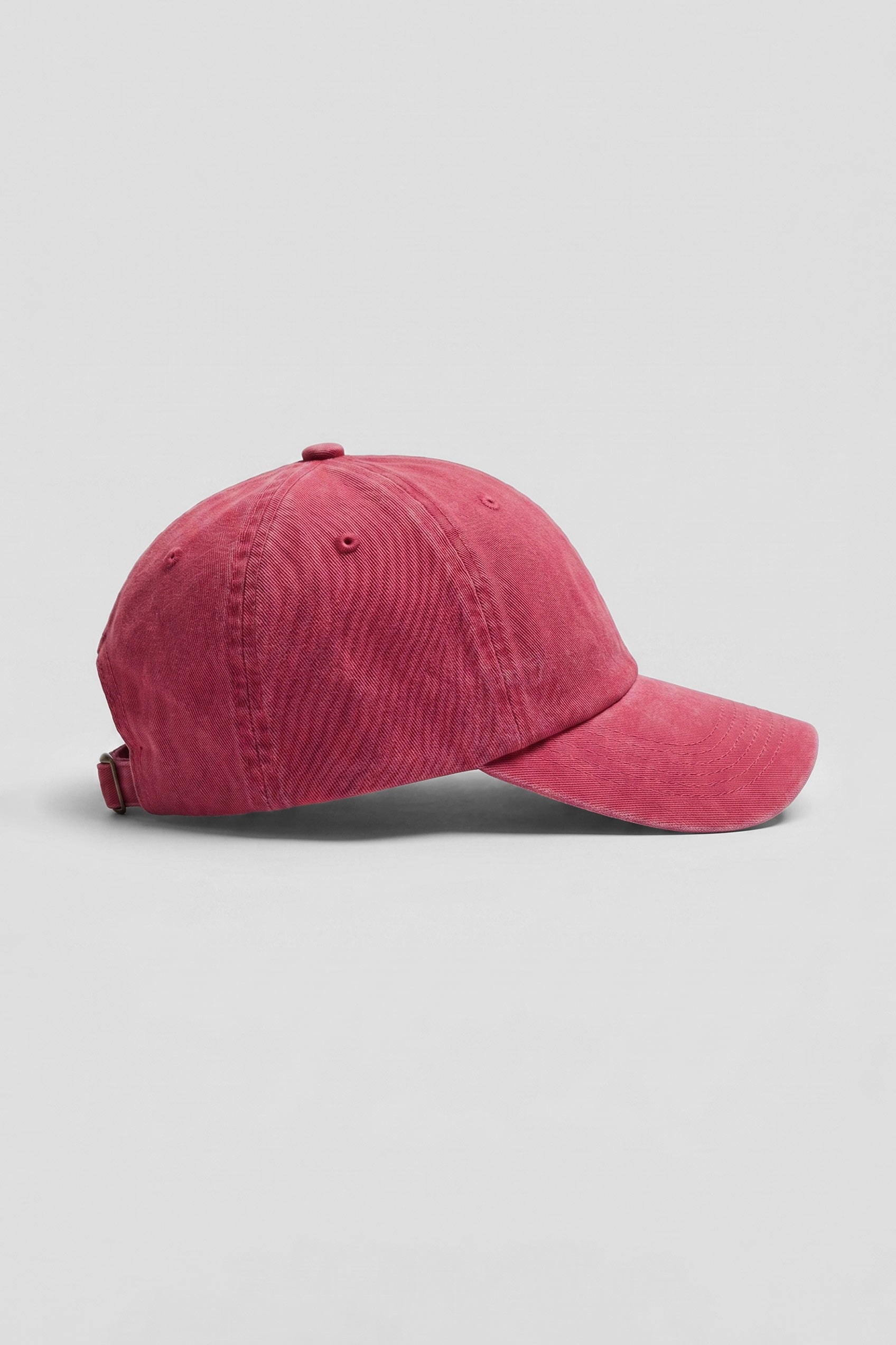 Unisex Basic Yıkamalı Beyzbol Şapka Kırmızı