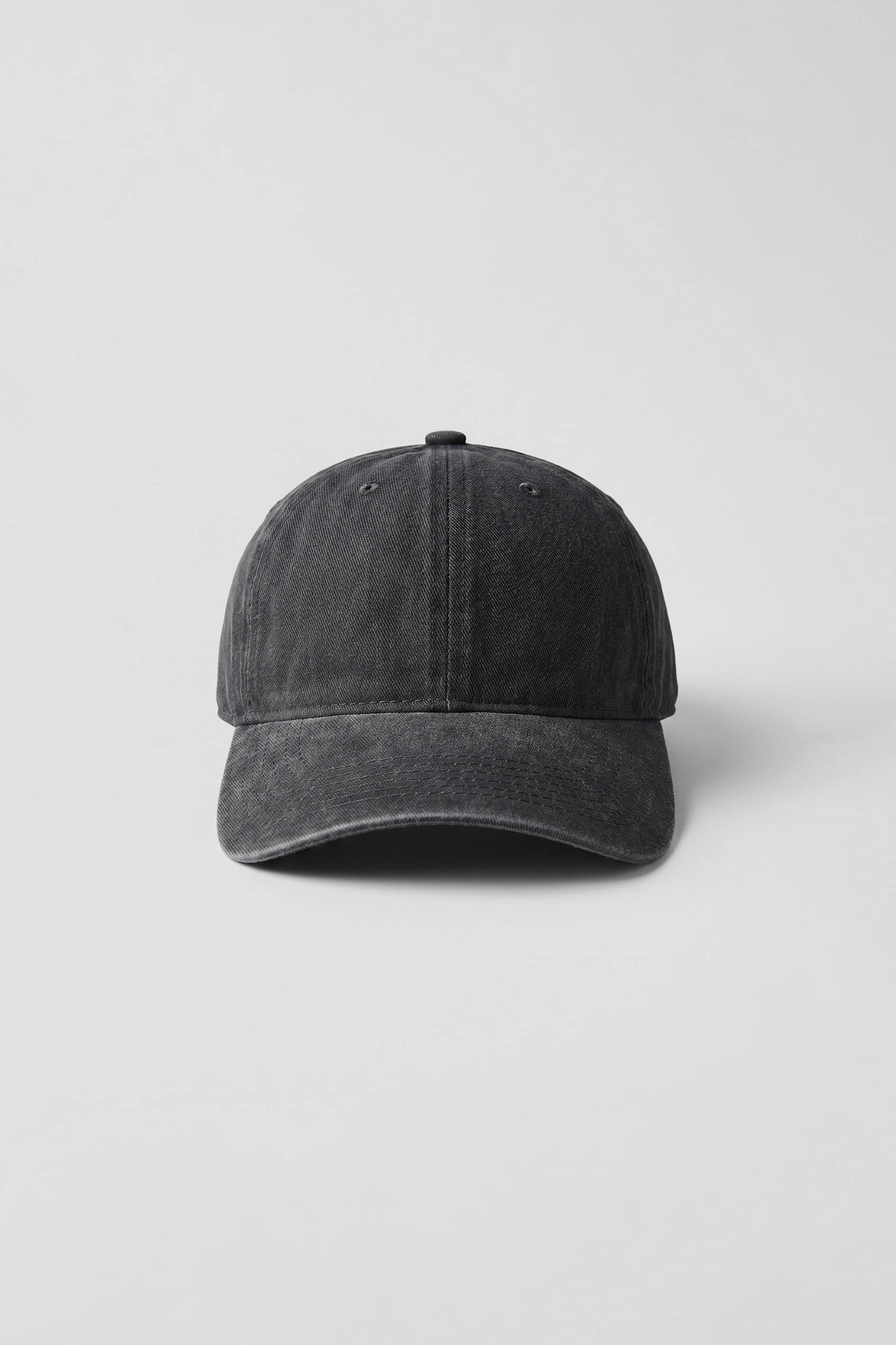 Unisex Basic Yıkamalı Beyzbol Şapka Siyah