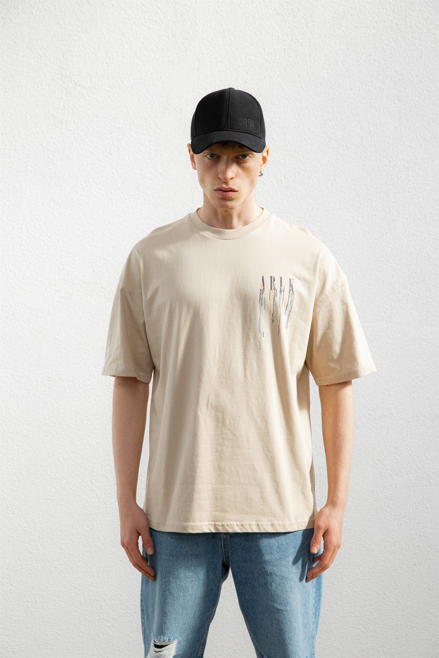 -ABLUKA-ONLİNE-Ablk-Baskılı-Oversize-T-Shirt-Bej-