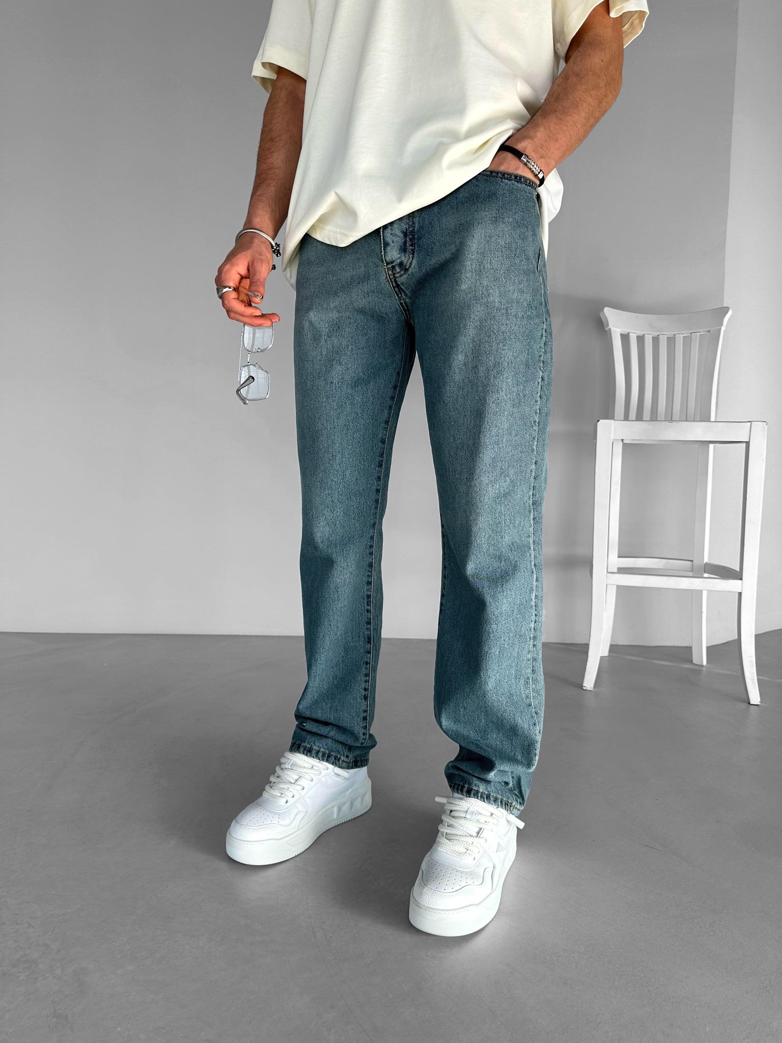 Baggy Fit Jean Pantolon Mavi