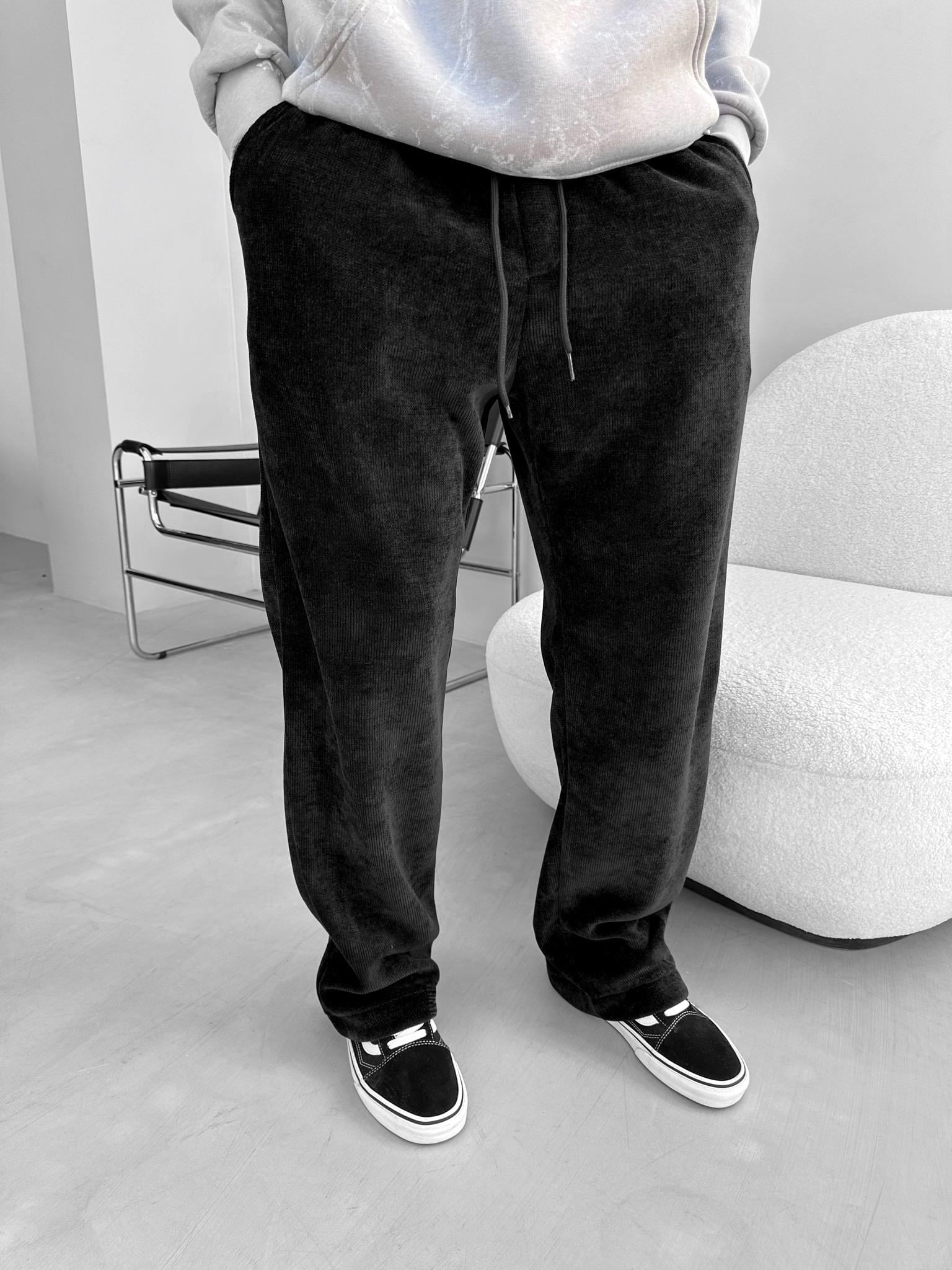 Baggy Rahat Triko Pantolon Siyah
