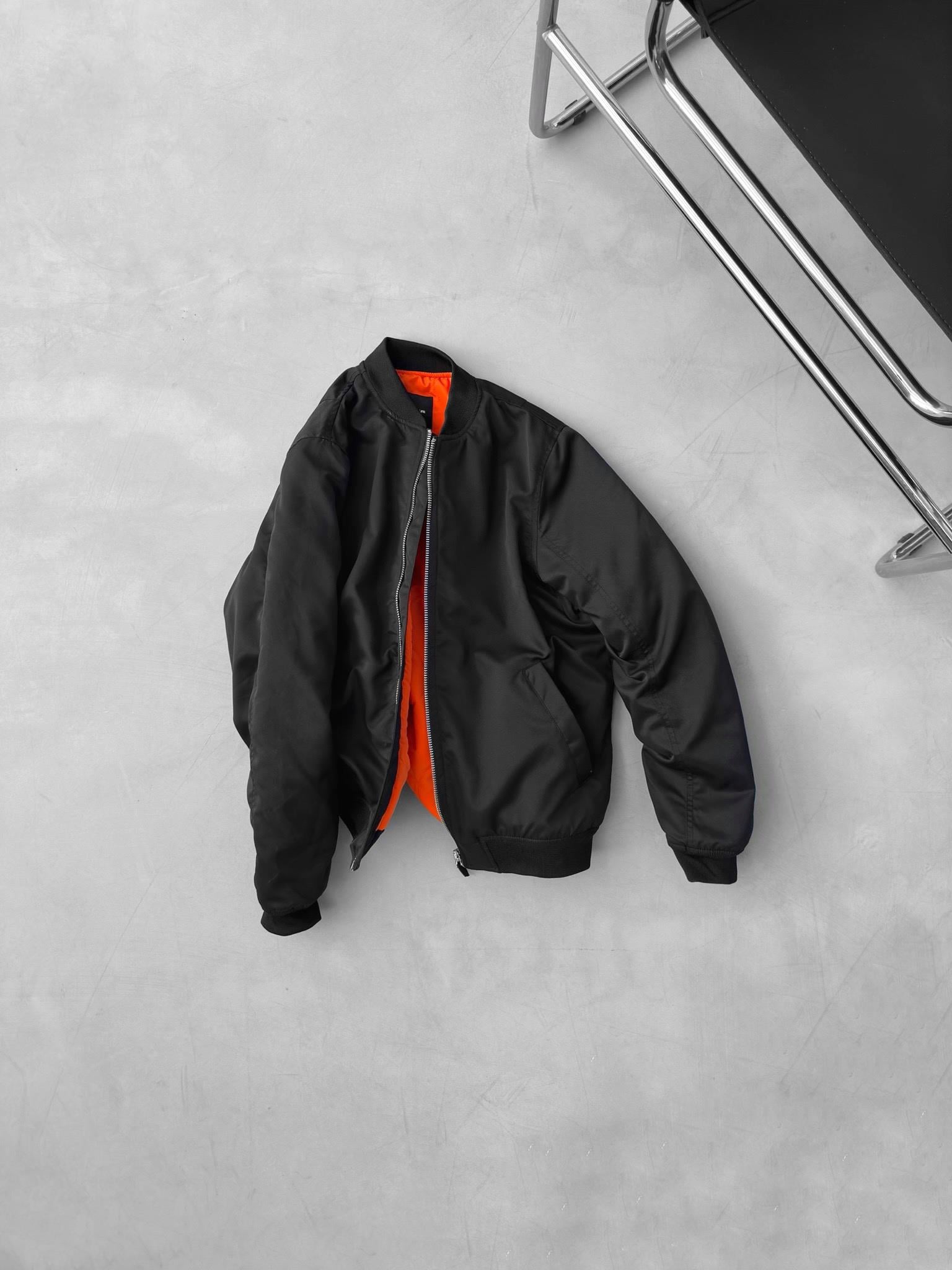 Basic Bomber Ceket Siyah