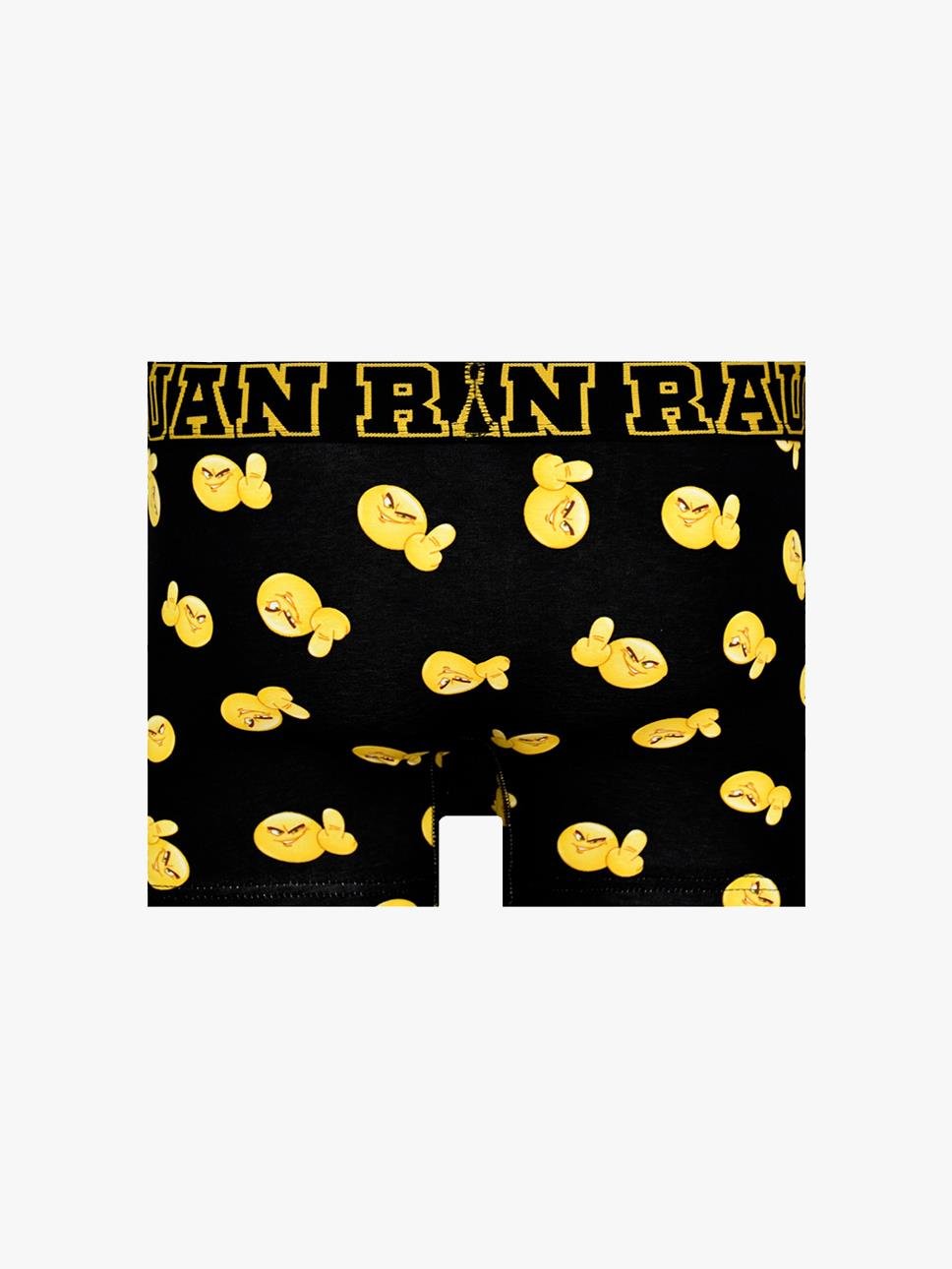 Emoji Desenli Boxer Siyah
