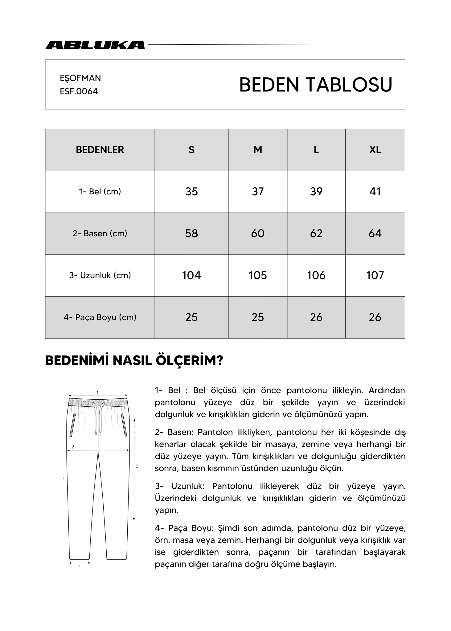 Erkek Ayarlanabilir Paça Lastikli Basic Baggy Fit Eşofman Gri