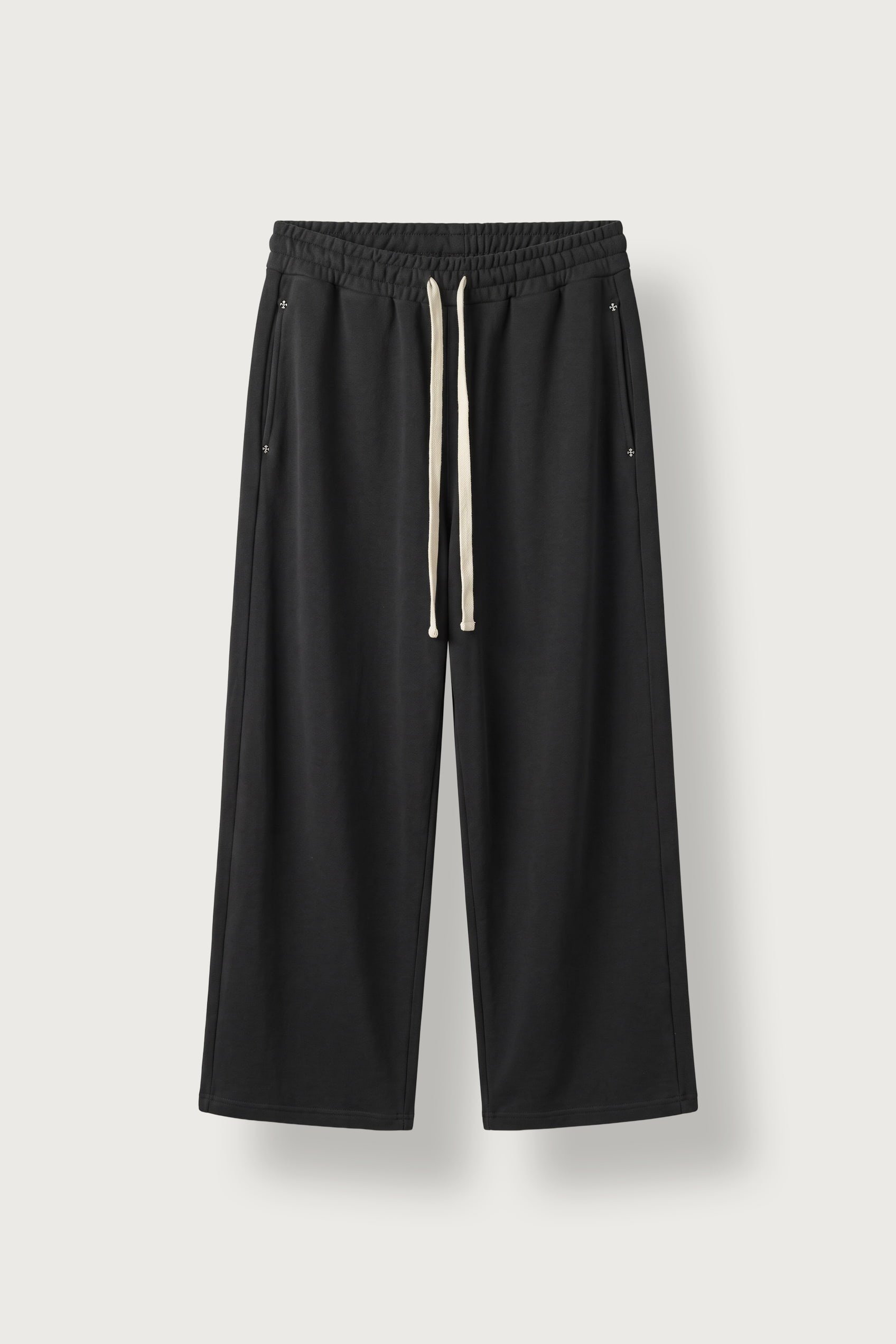 Erkek Baggy Fit Basic Pamuklu Eşofman Altı Siyah