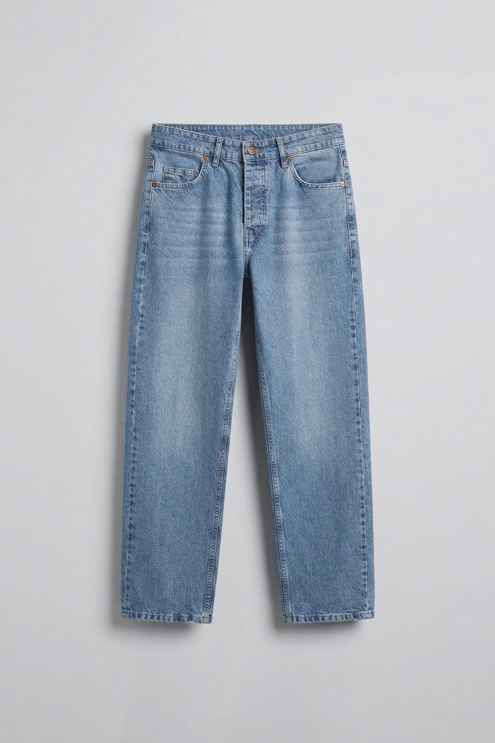Erkek Baggy Fit Jean Mavi