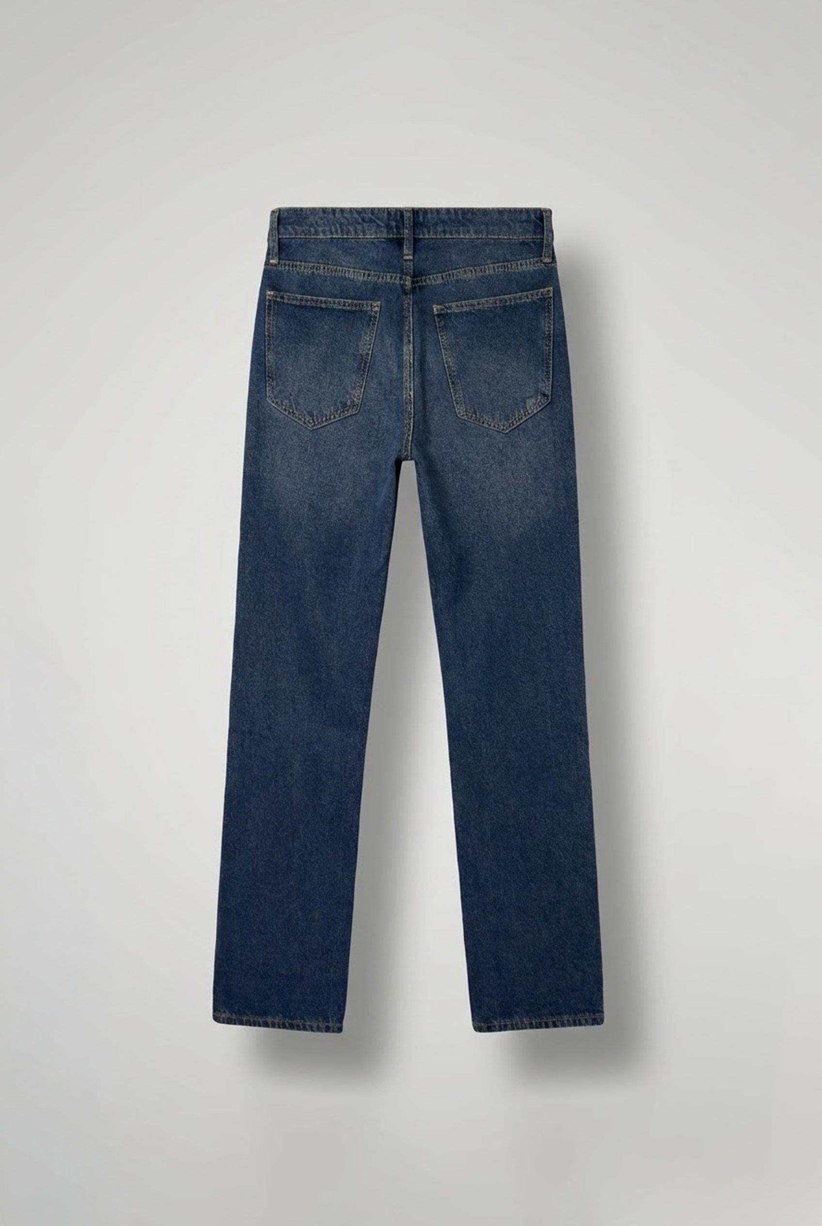 Erkek Baggy Fit Jean Pantolon Lacivert