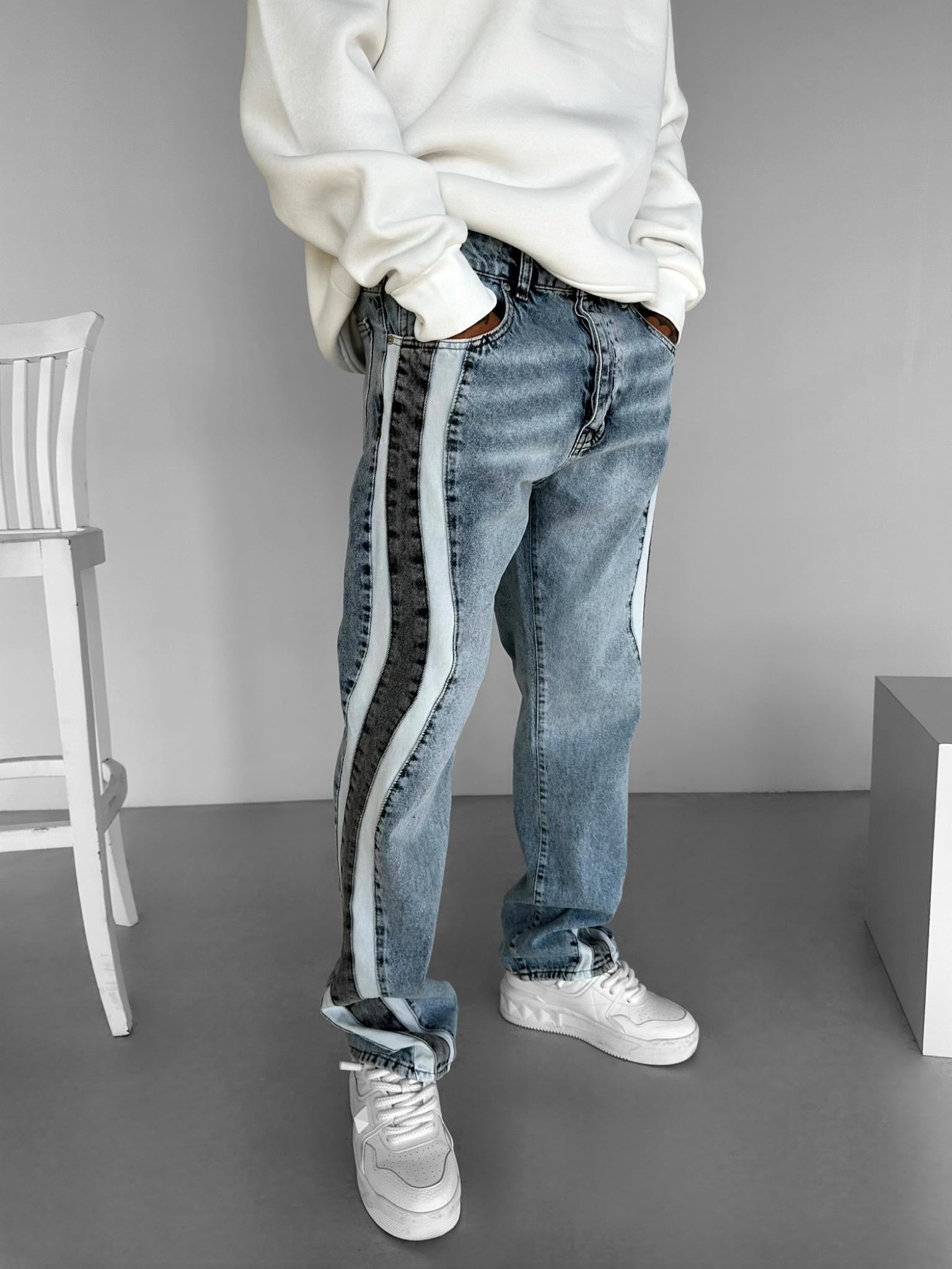 Erkek Baggy Fit Jean Pantolon Mavi