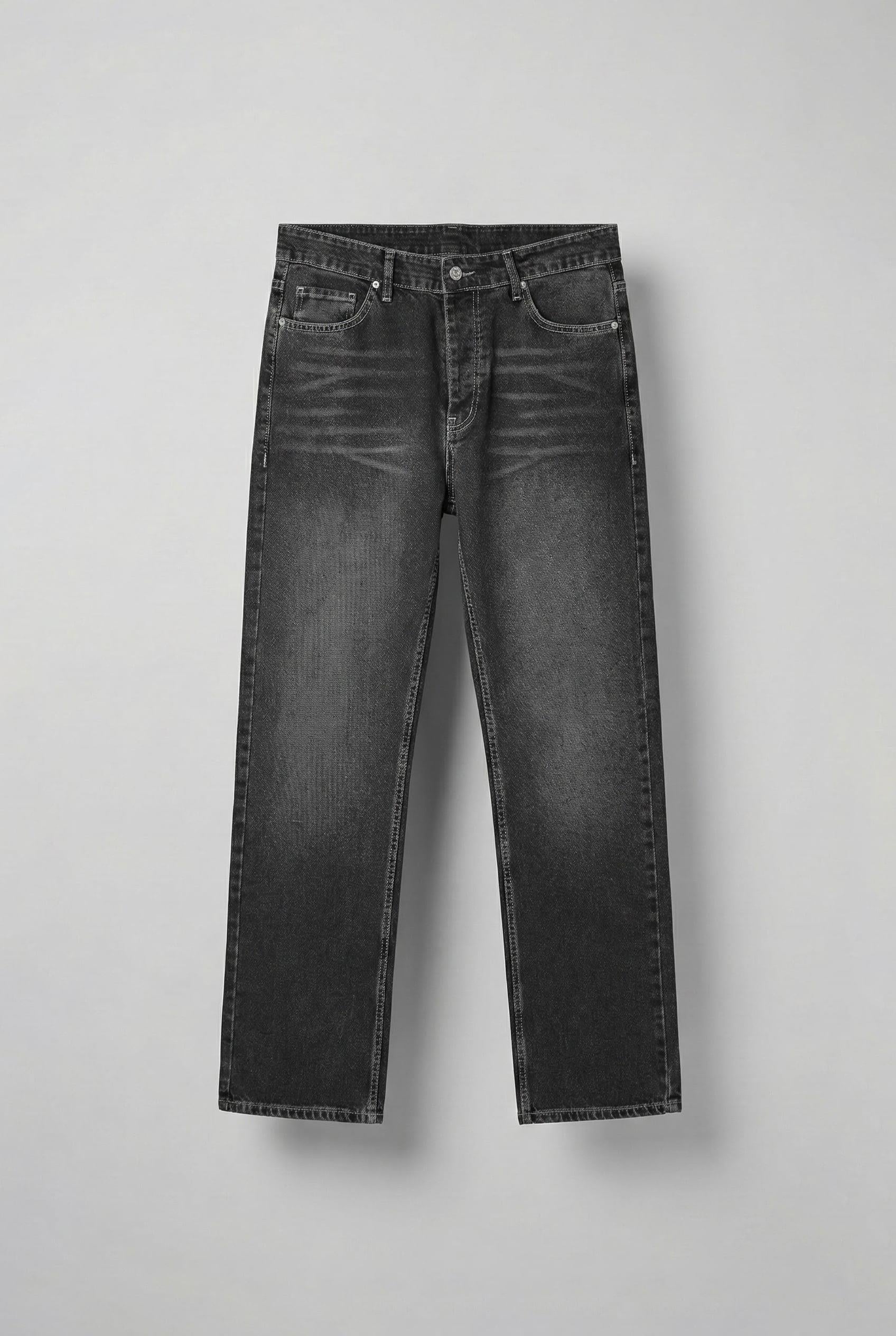 Erkek Baggy Fit Jean Siyah