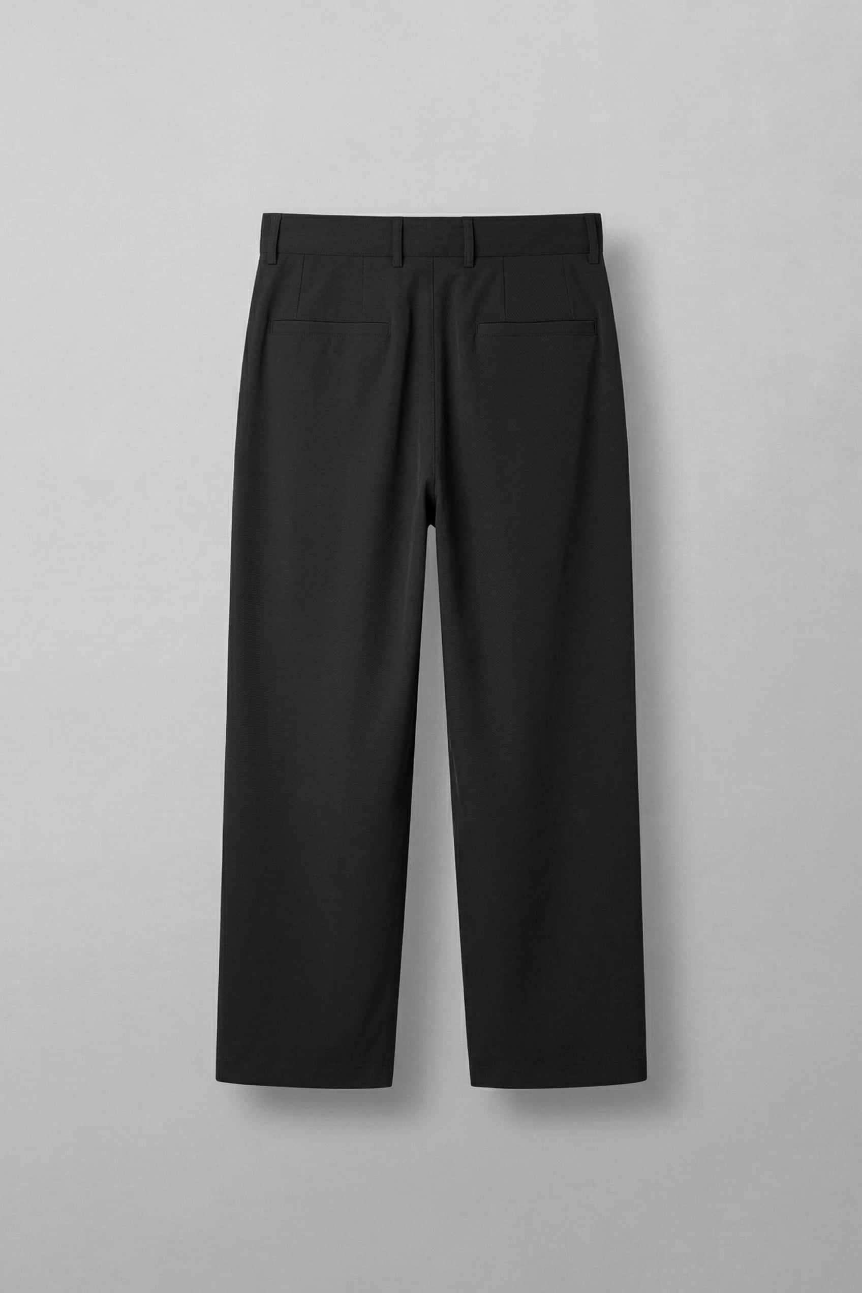 Erkek Baggy Fit Pileli Esnek Pantolon Siyah