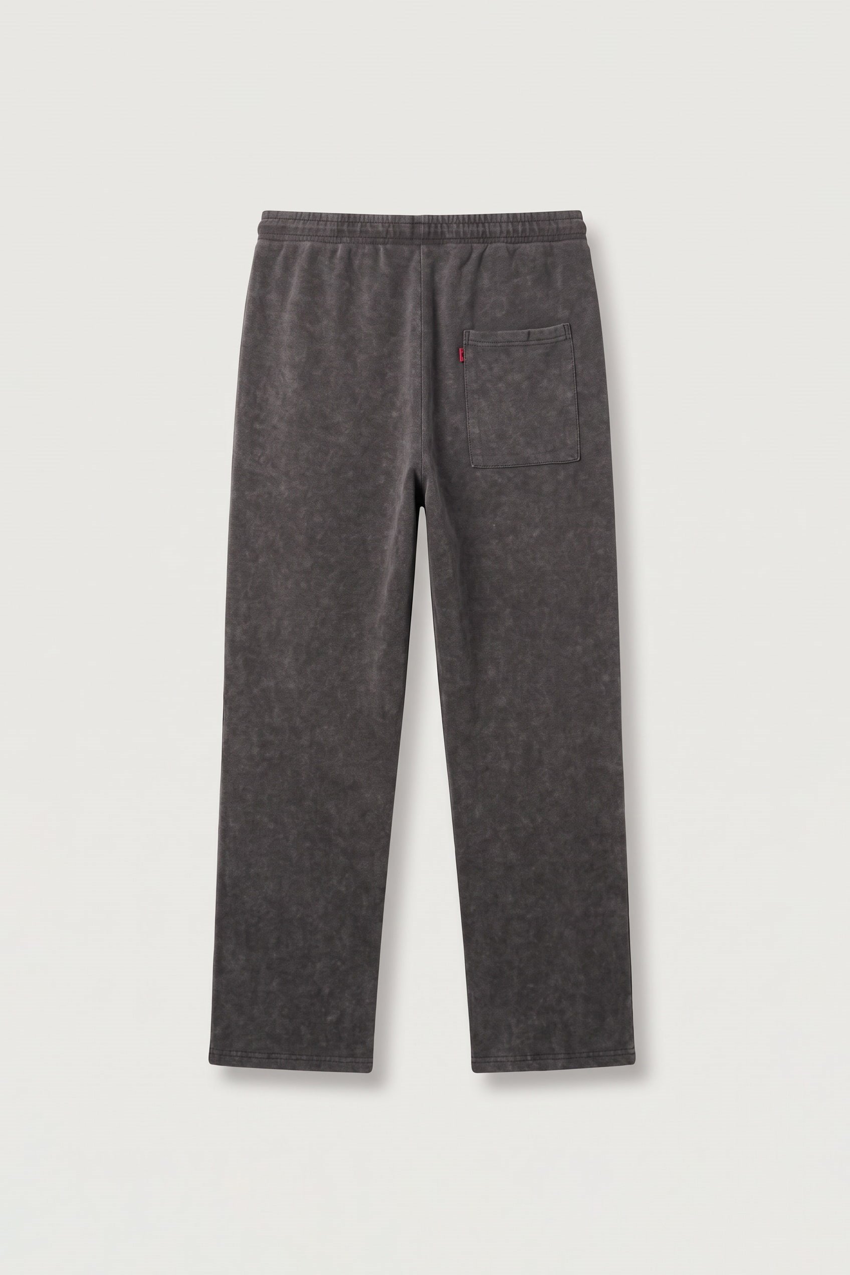 Erkek Baggy Fit Yıkamalı Nakışlı Eşofman Altı Kahverengi