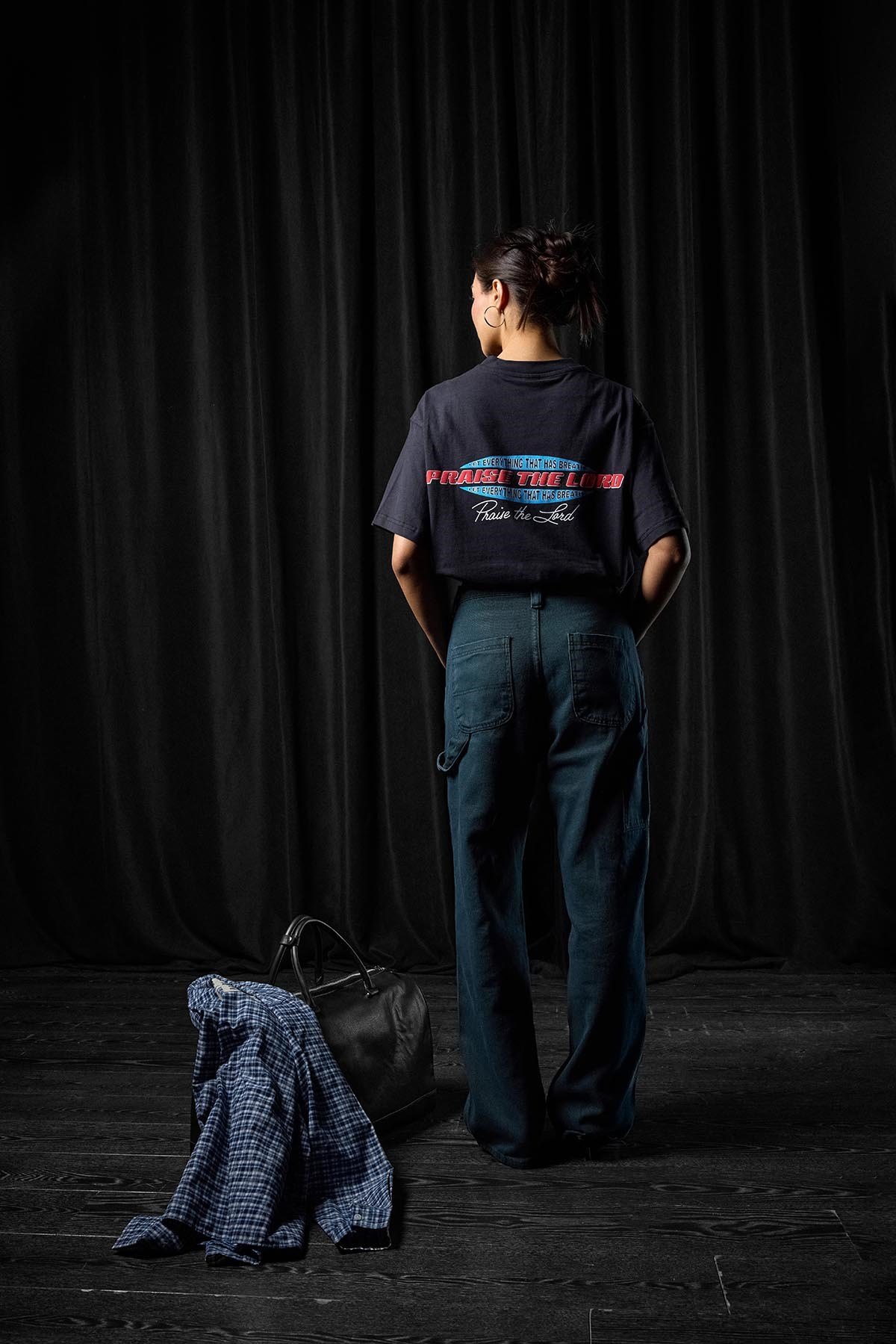 Erkek Baggy Marangoz Cepli Jean Pantolon Mavi