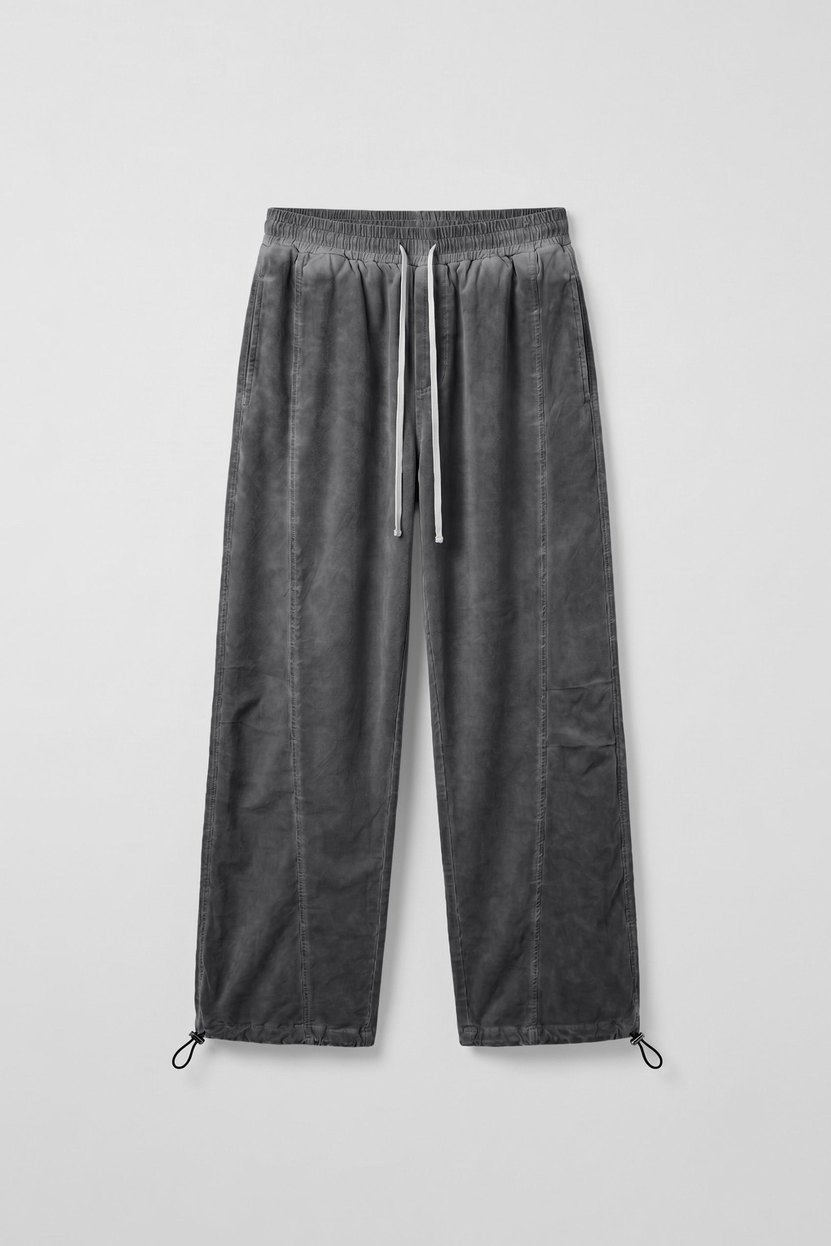 Erkek Baggy Yıkamalı Paraşüt Jogger Eşofman Altı Antrasit