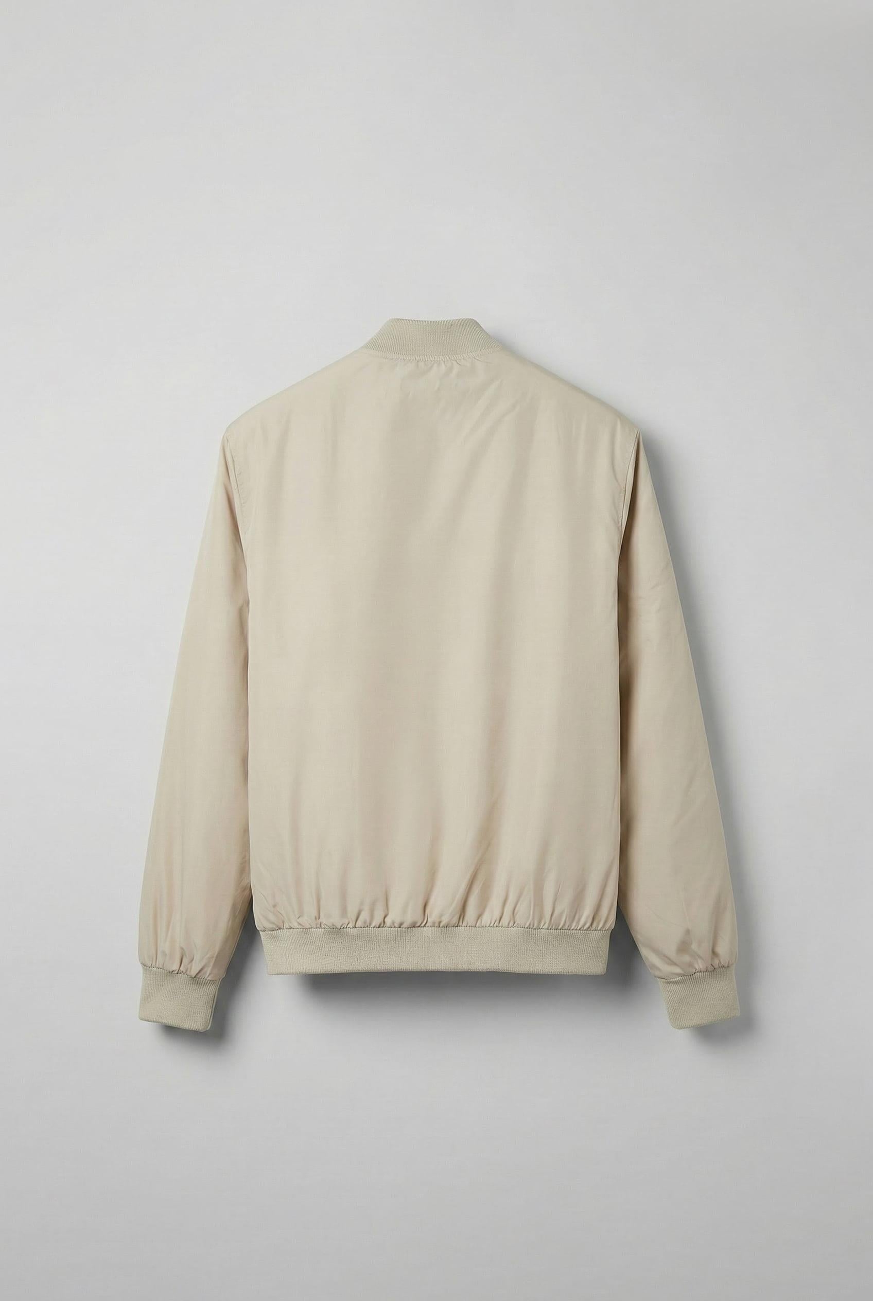 Erkek Basic Bomber Ceket Bej