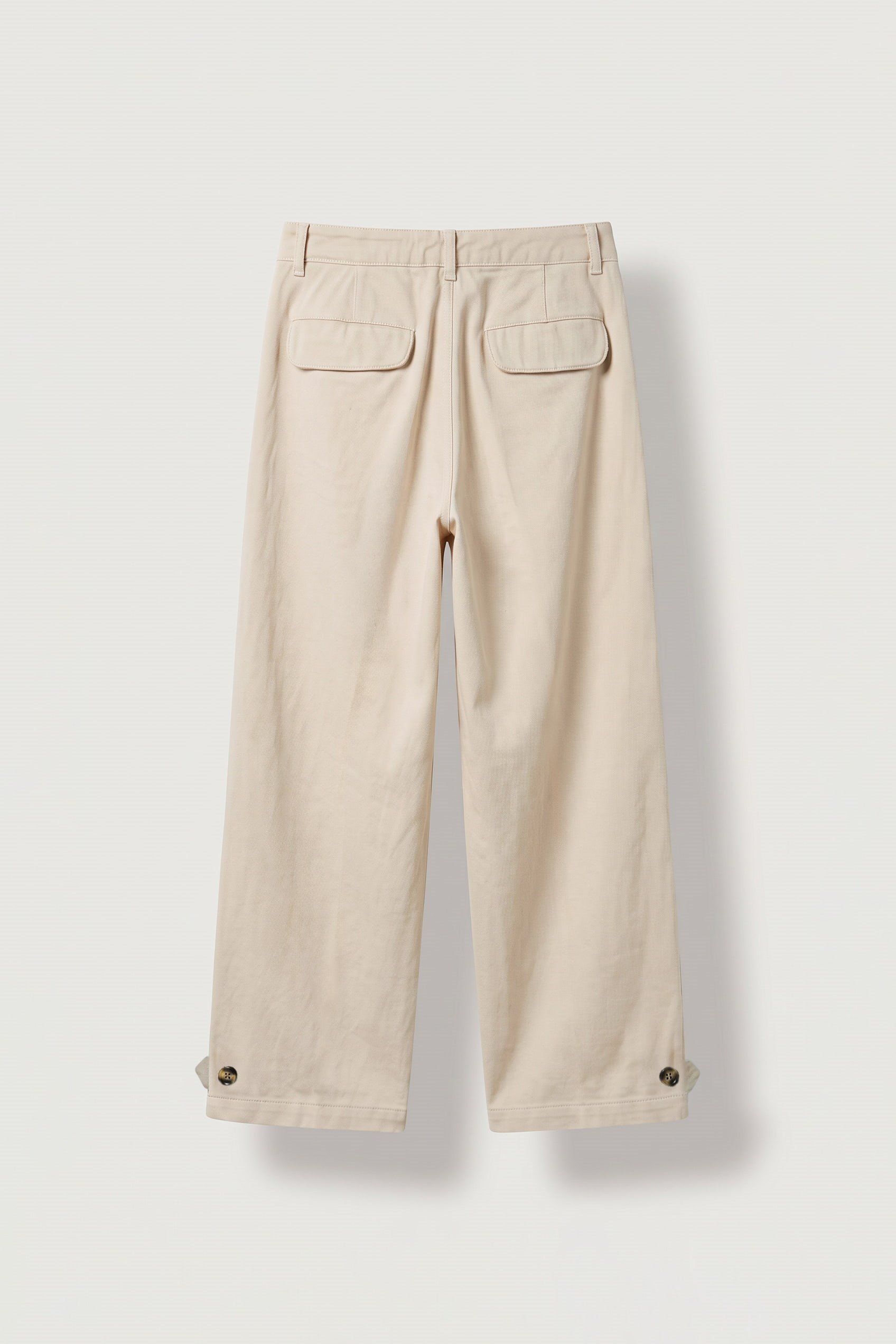 Erkek Bol Kalıp Premium Gabardin Pantolon Bej