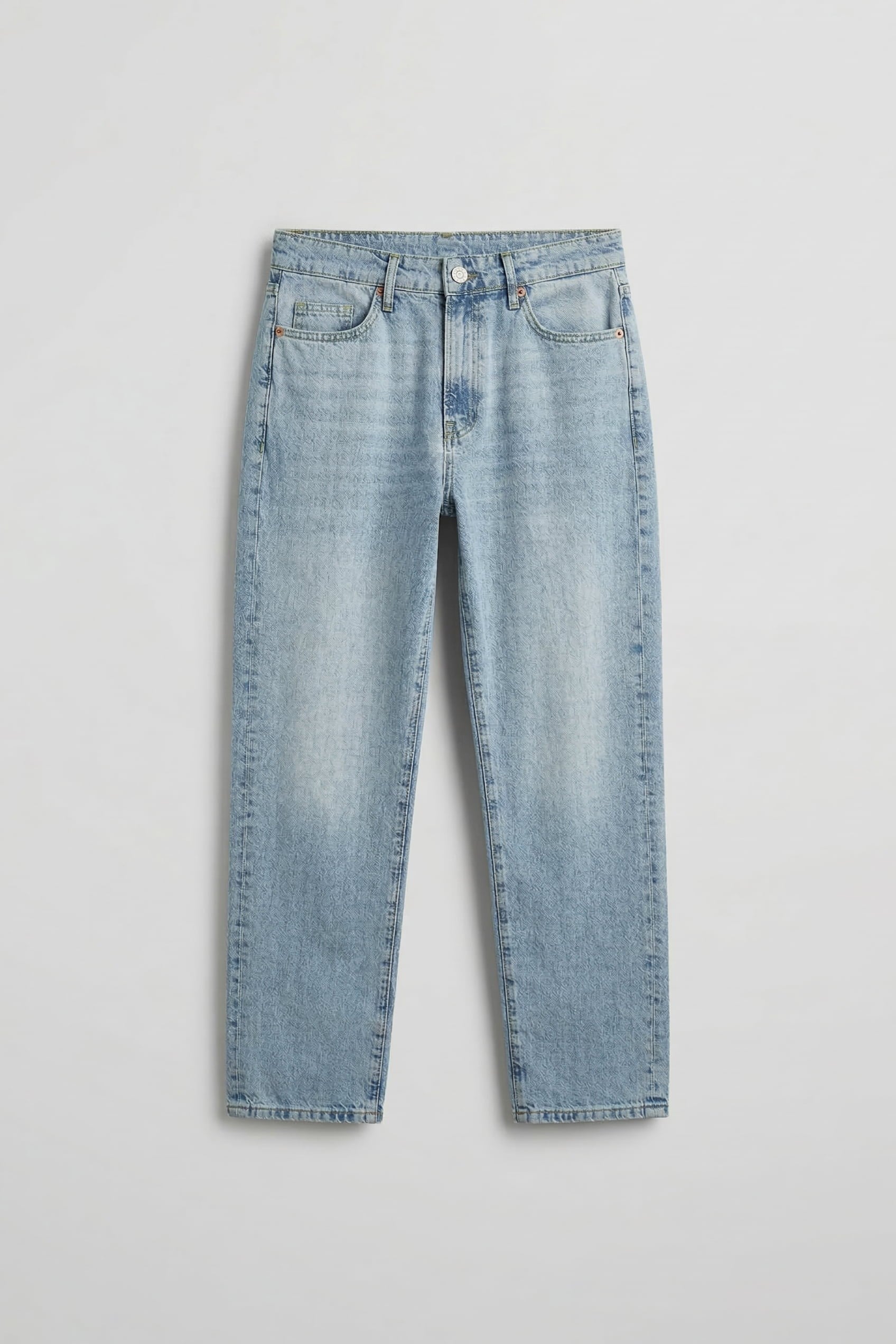 Erkek Boyfriend Basic Pamuklu Jean Pantolon Açık Mavi