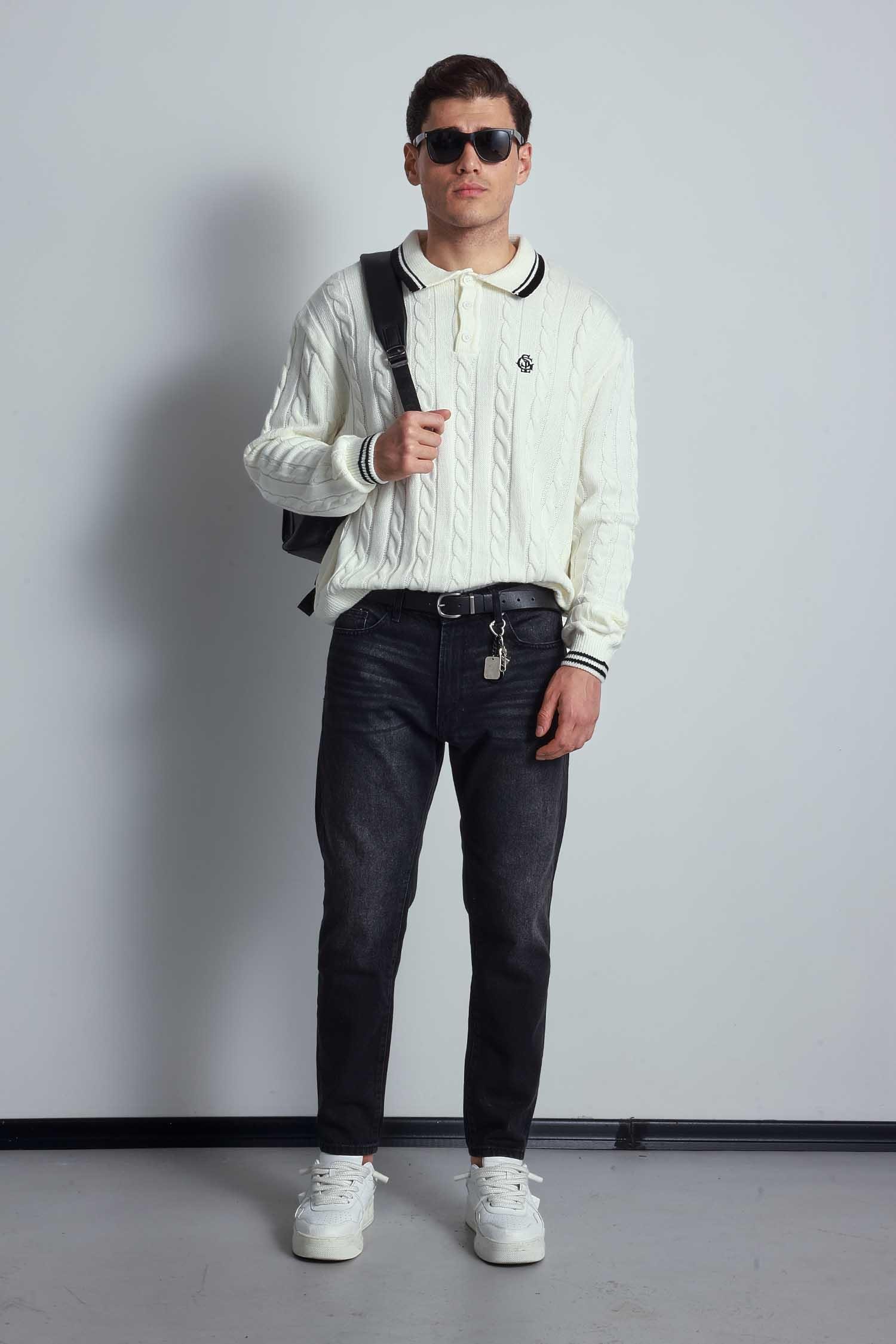Erkek Boyfriend Fit Jean Pantolon Siyah