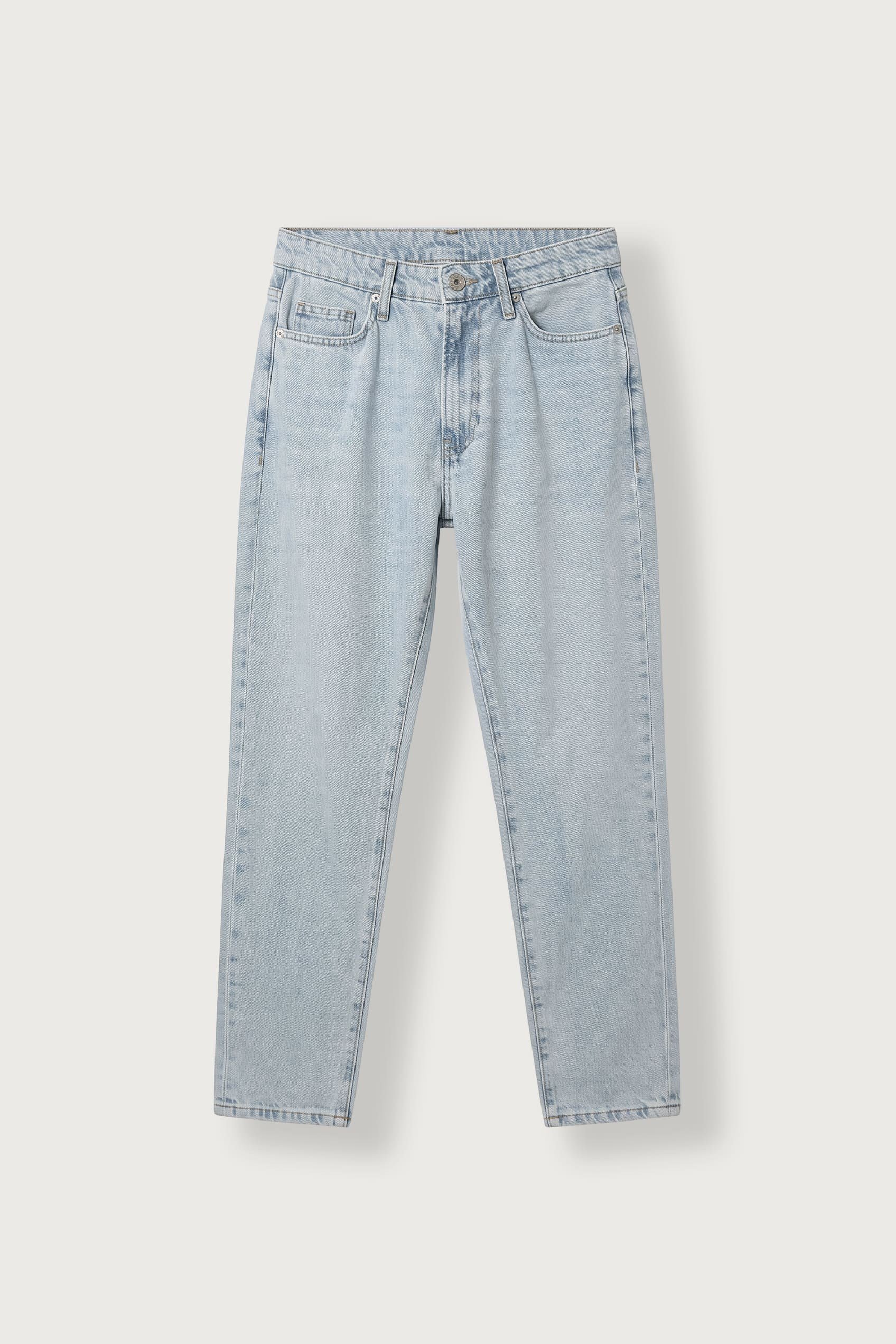 Erkek Boyfriend Fit Yıkamalı Jean Pantolon Buz Mavi