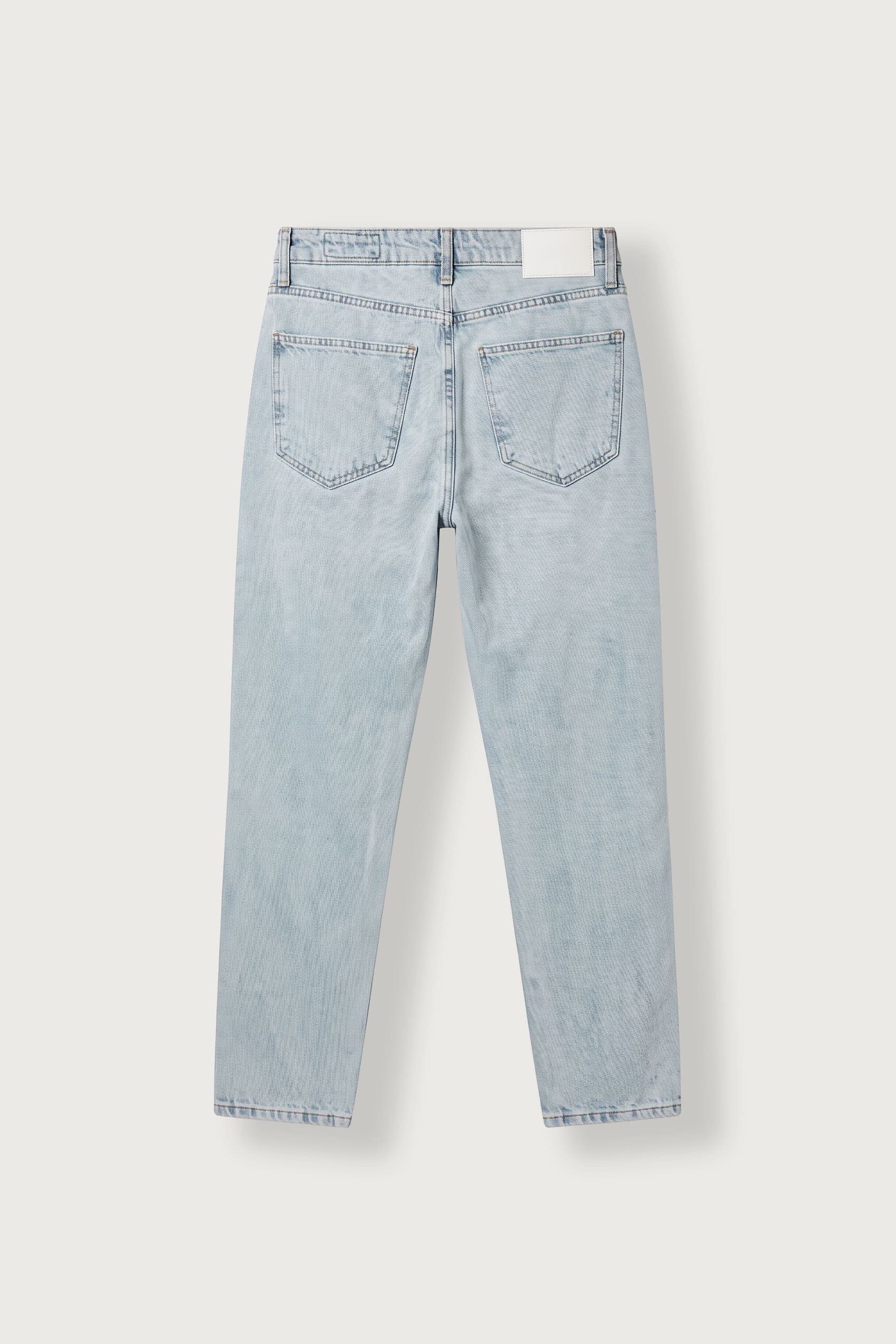 Erkek Boyfriend Fit Yıkamalı Jean Pantolon Buz Mavi