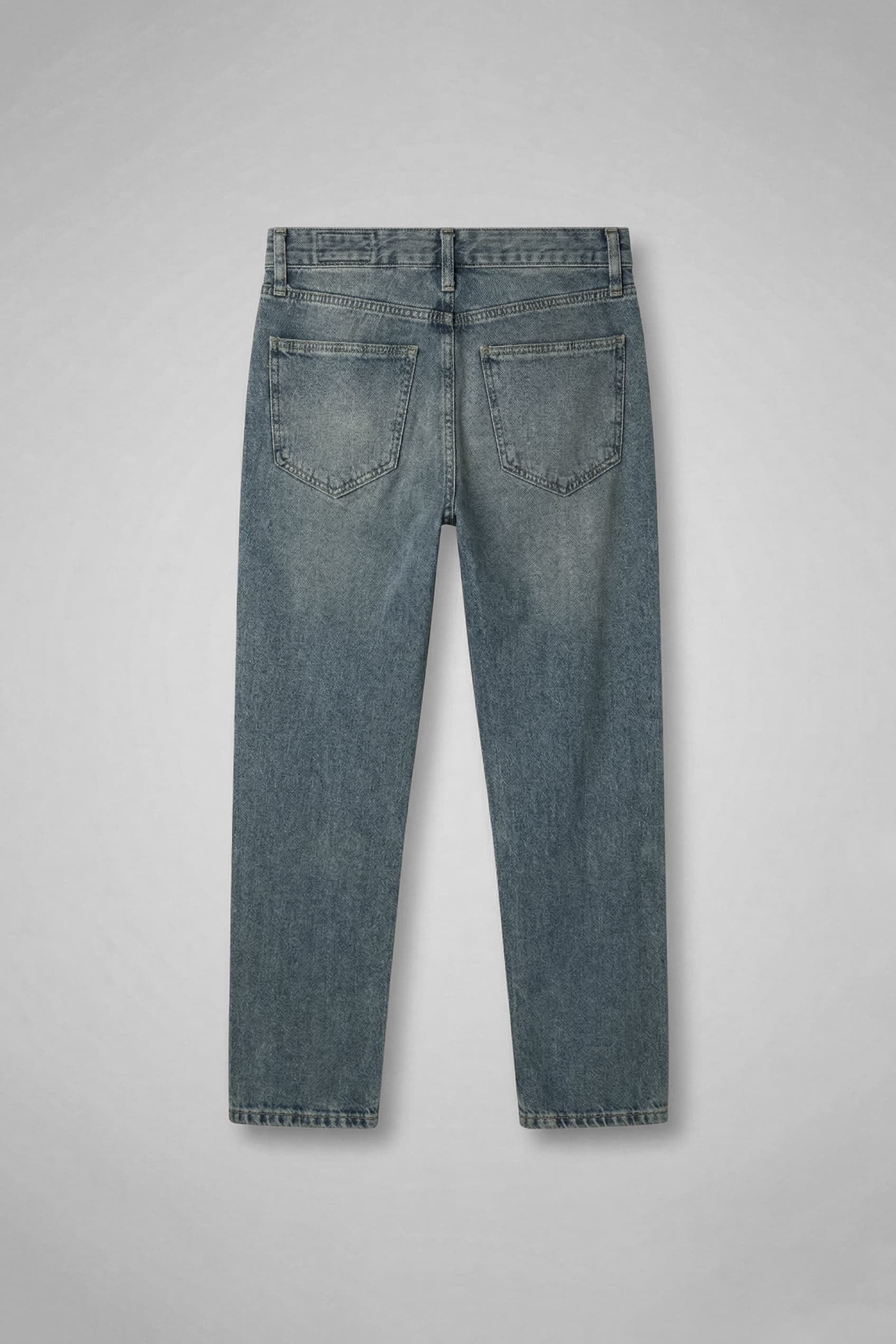 Erkek Boyfriend Yıkamalı Jean Pantolon Soluk Mavi