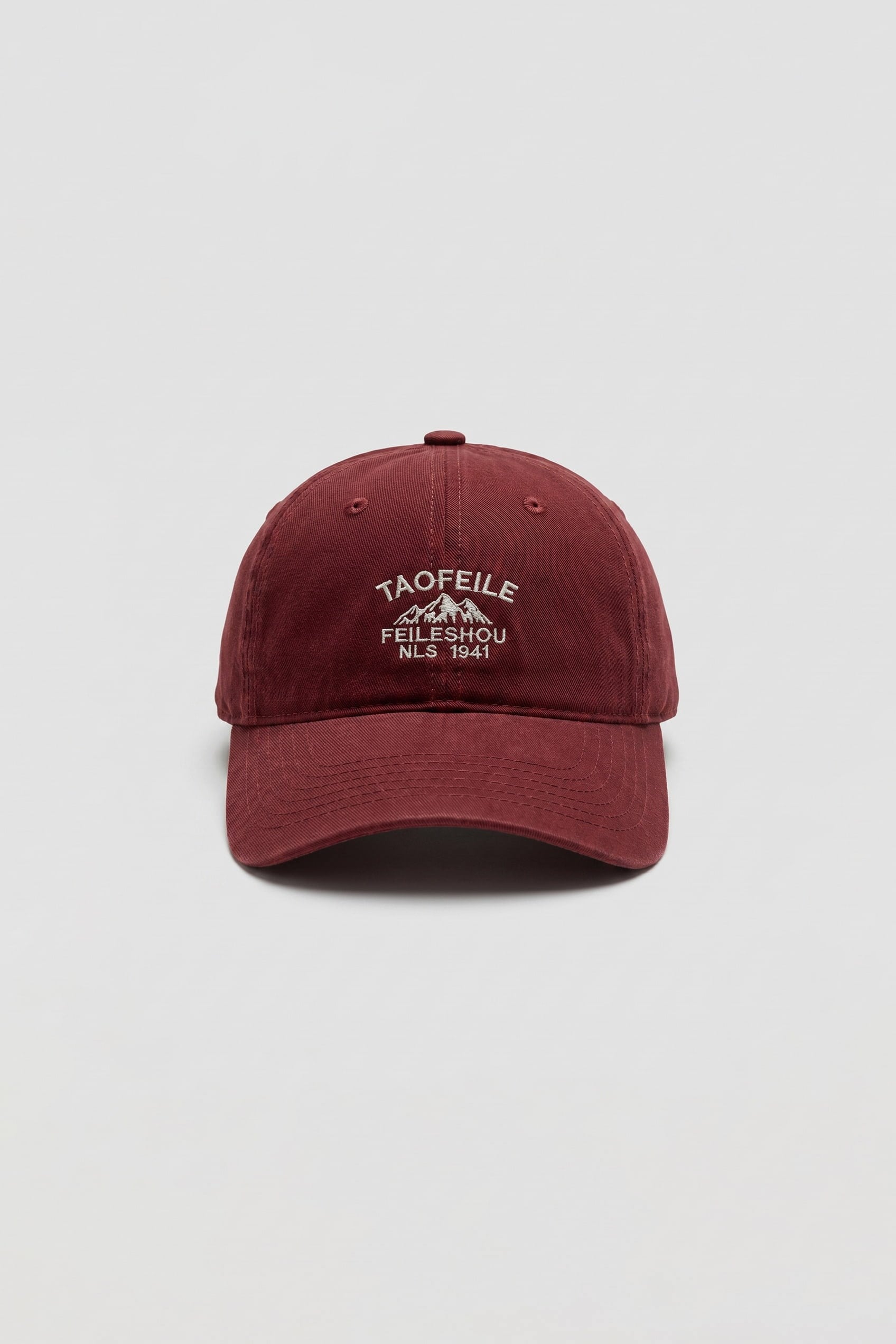 Erkek Casual Minimal Nakışlı Şapka Bordo