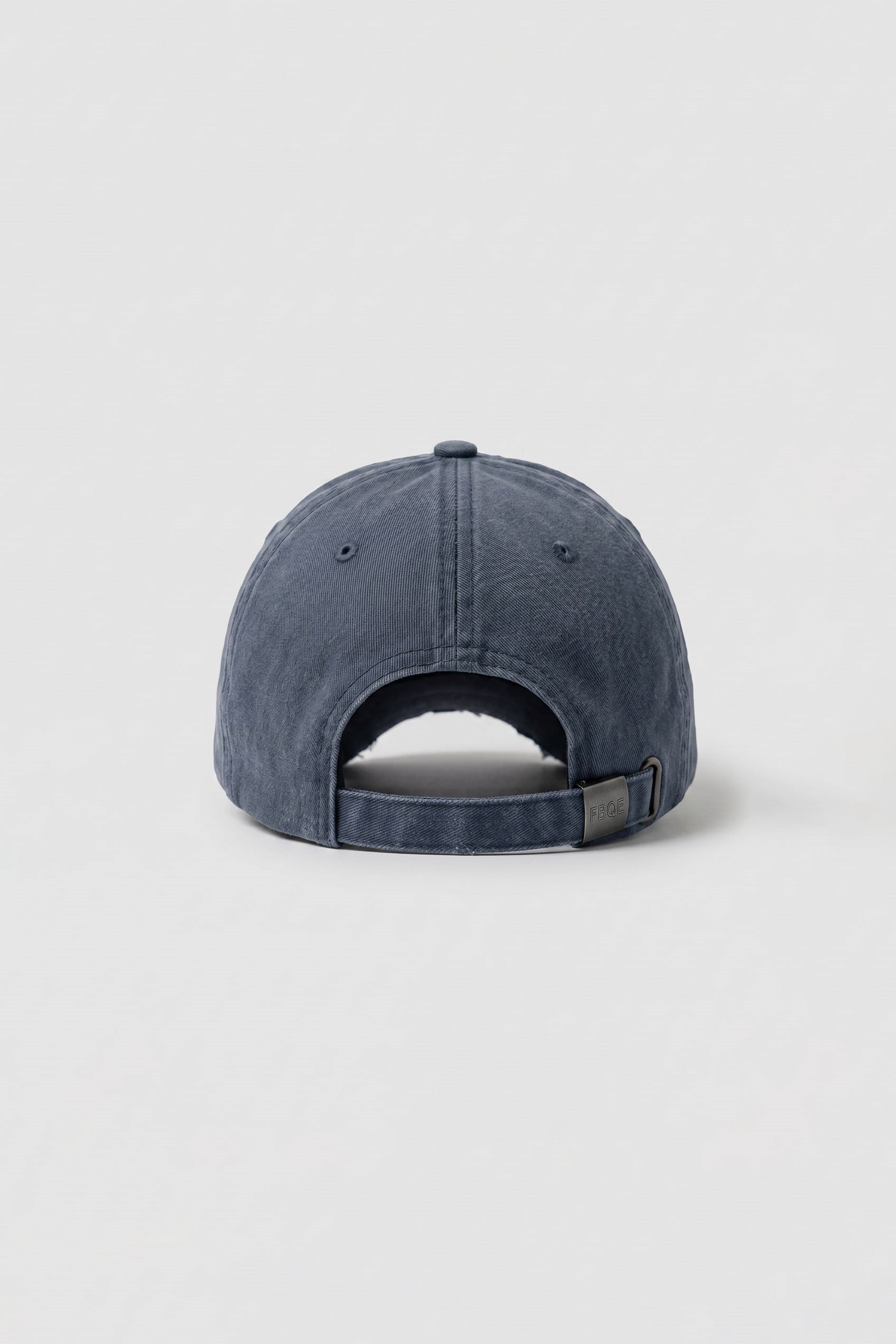 Erkek Distressed Nakışlı Yıkamalı Beyzbol Şapka Indigo