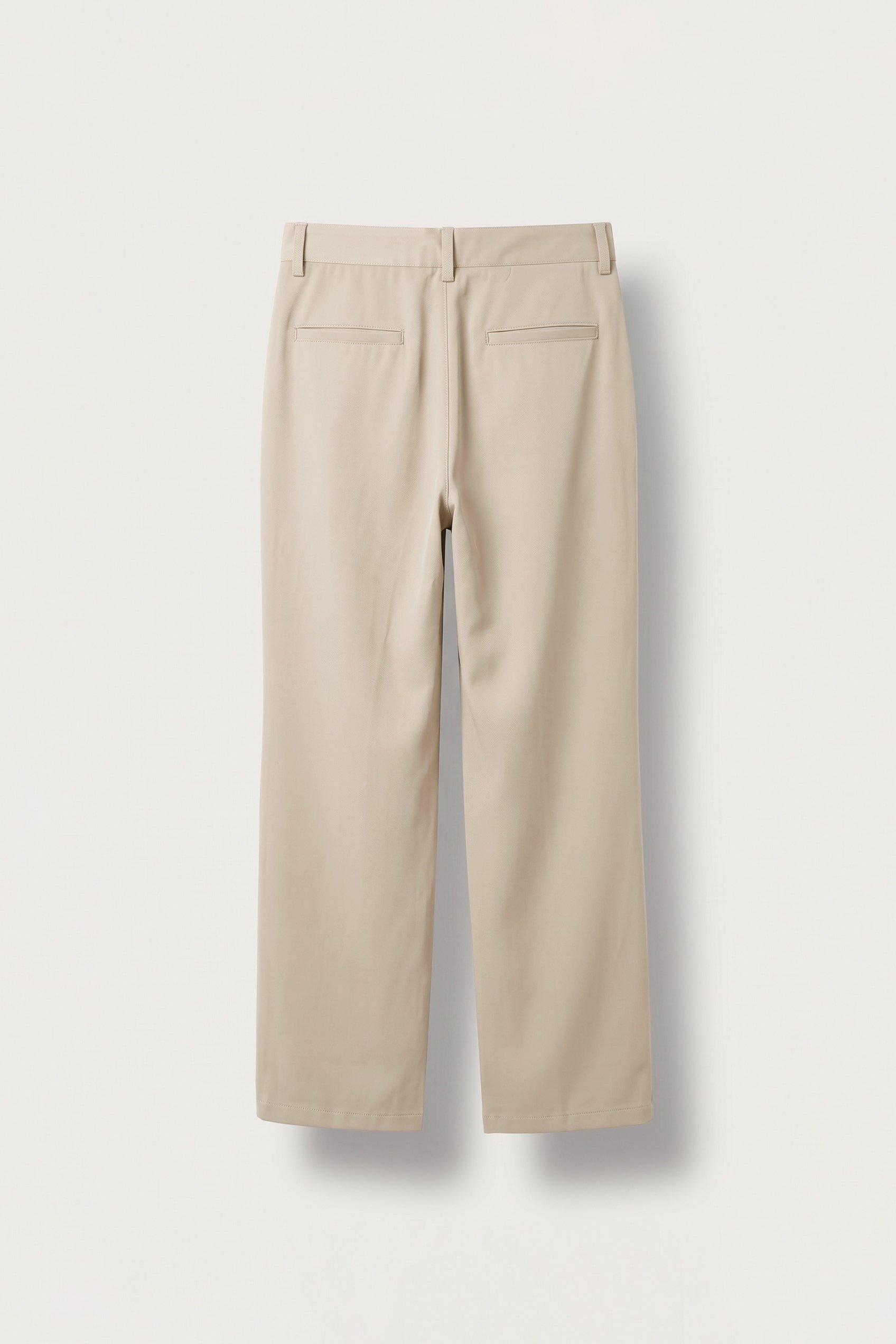 Erkek Flare Fit Dökümlü Kumaş Pantolon Bej
