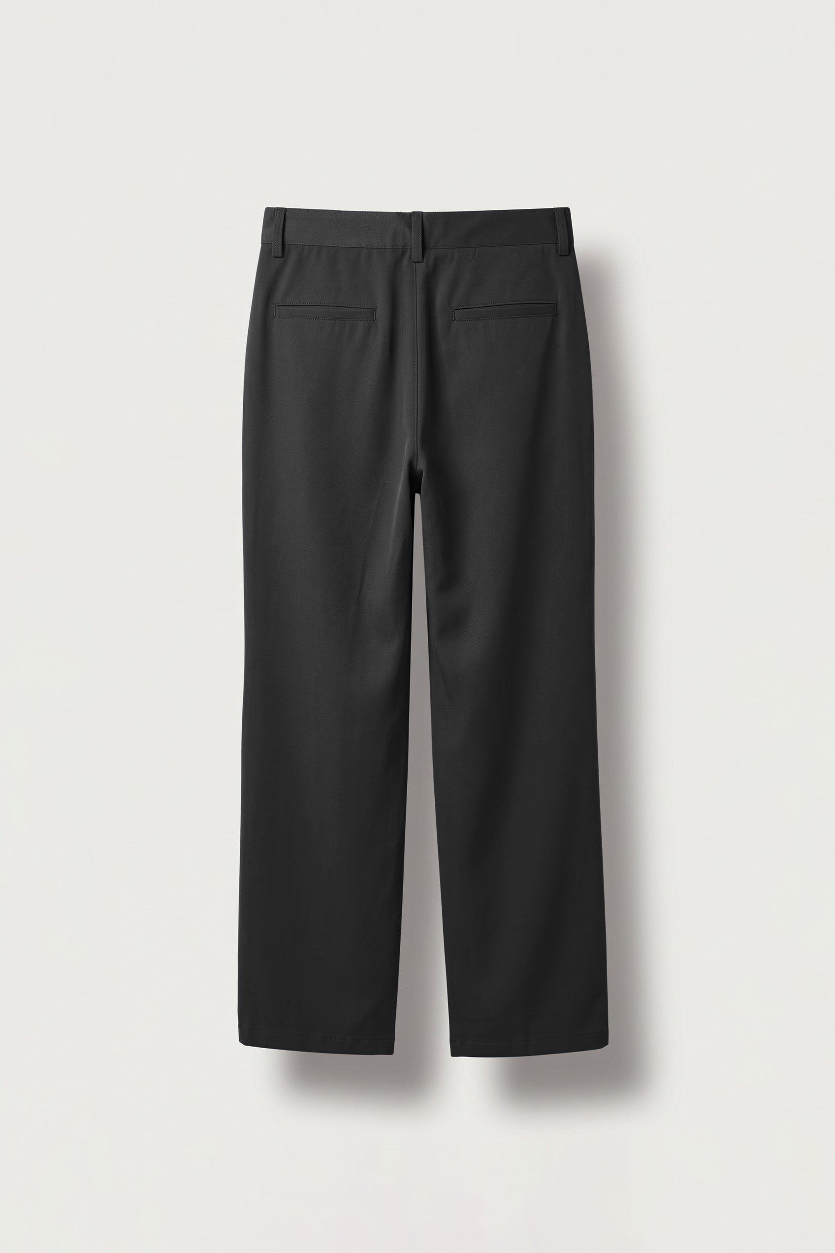 Erkek Flare Fit Dökümlü Kumaş Pantolon Siyah